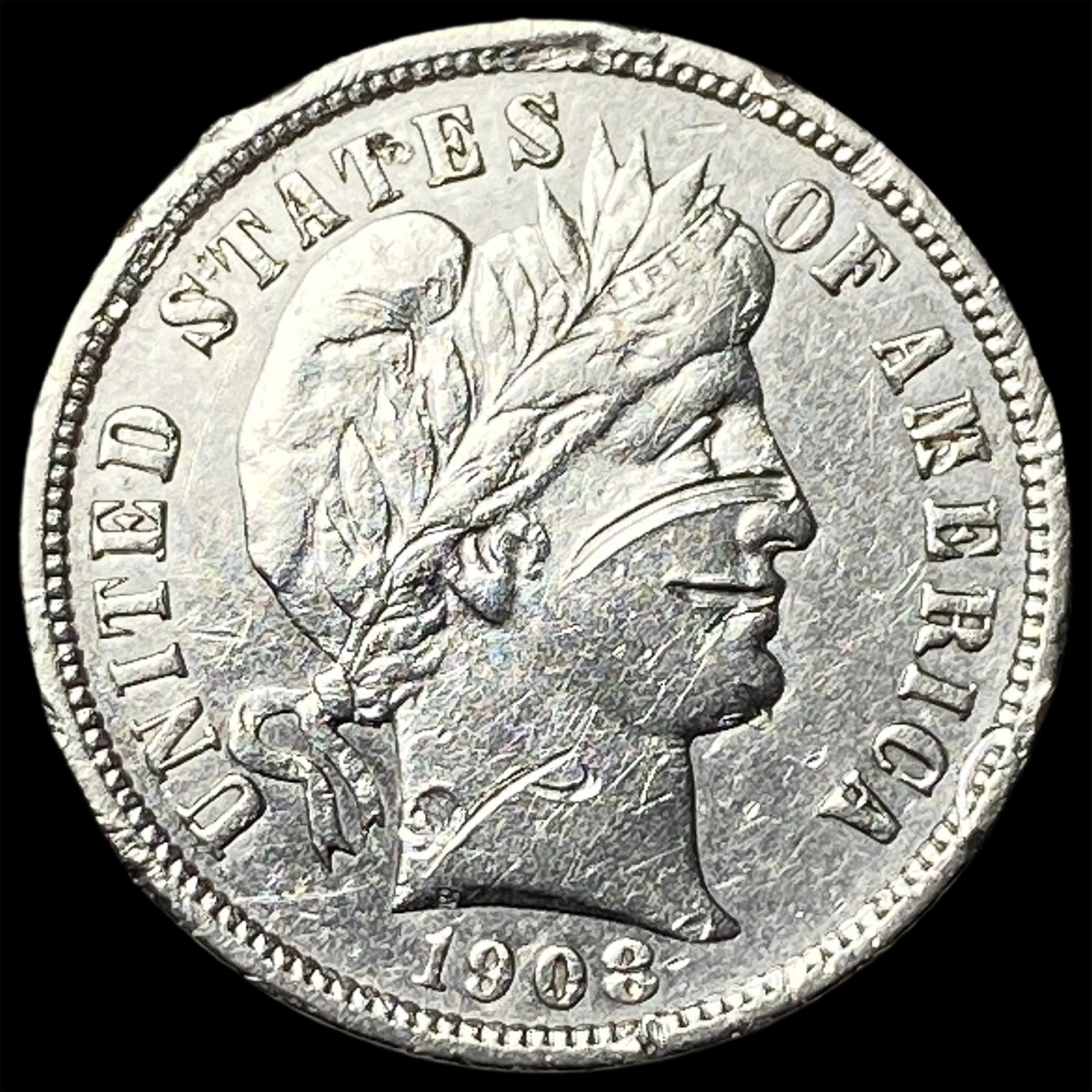 1908-D Silver Barber Dime HIGH GRADE: 1908-D Silver Barber Dime HIGH GRADE