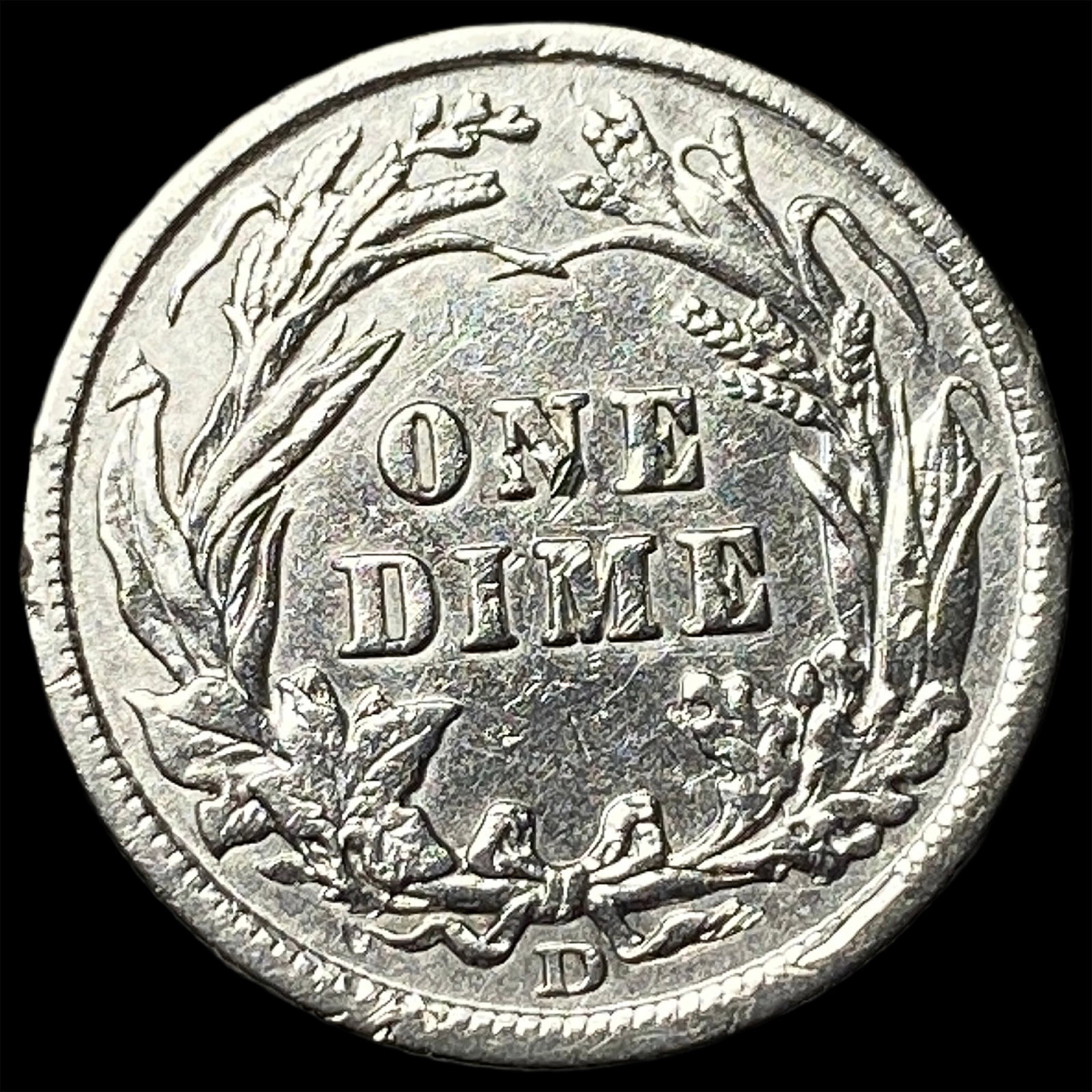 1908-D Silver Barber Dime HIGH GRADE - 2