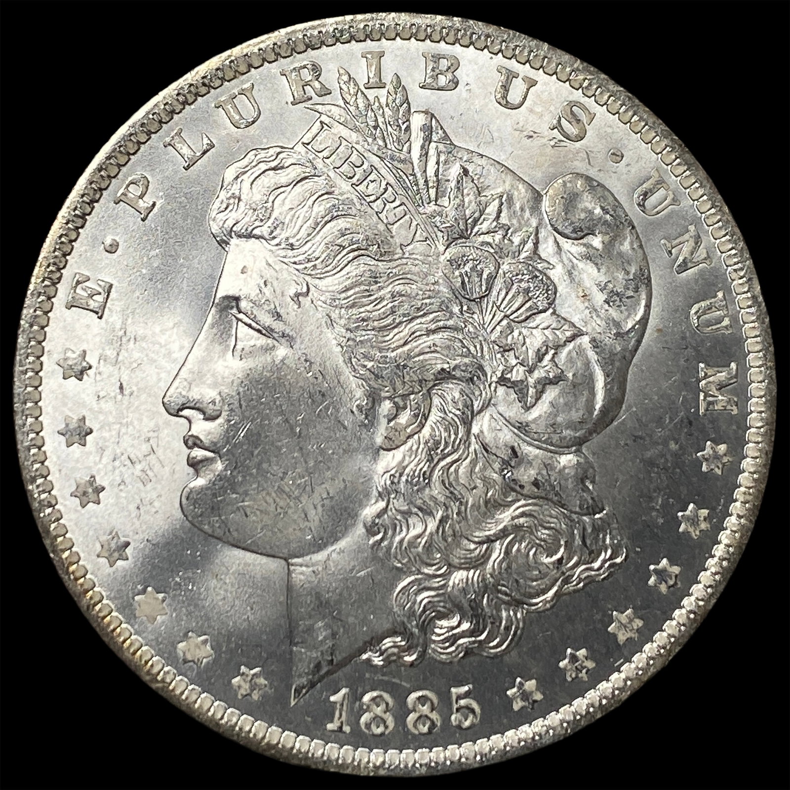 1885-O Silver Morgan Dollar GEM BU: 1885-O Silver Morgan Dollar GEM BU