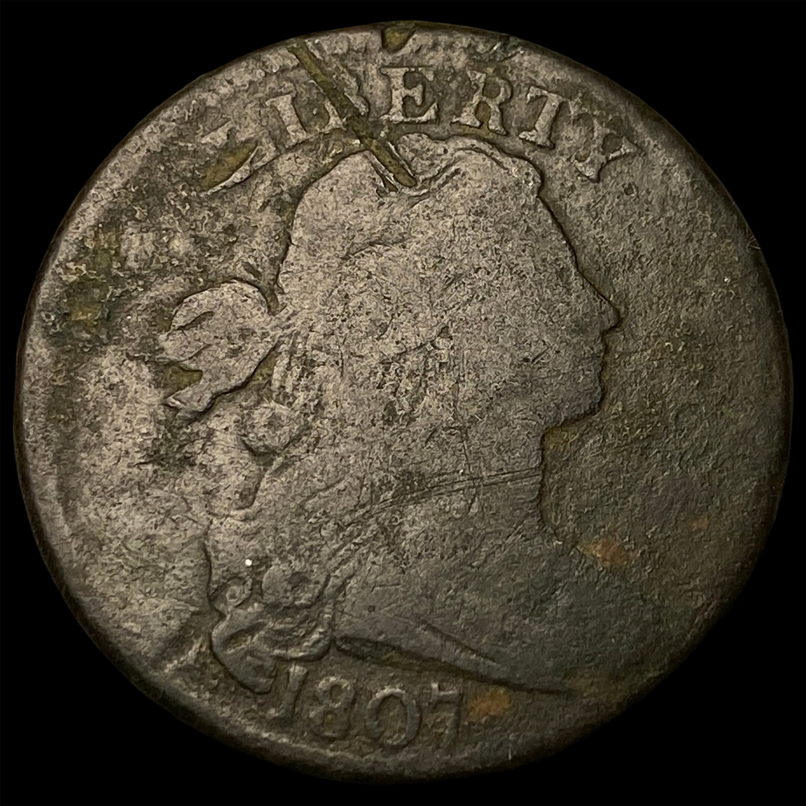 1807 Draped Bust Large Cent NICELY CIRCULATED (1 of 2)