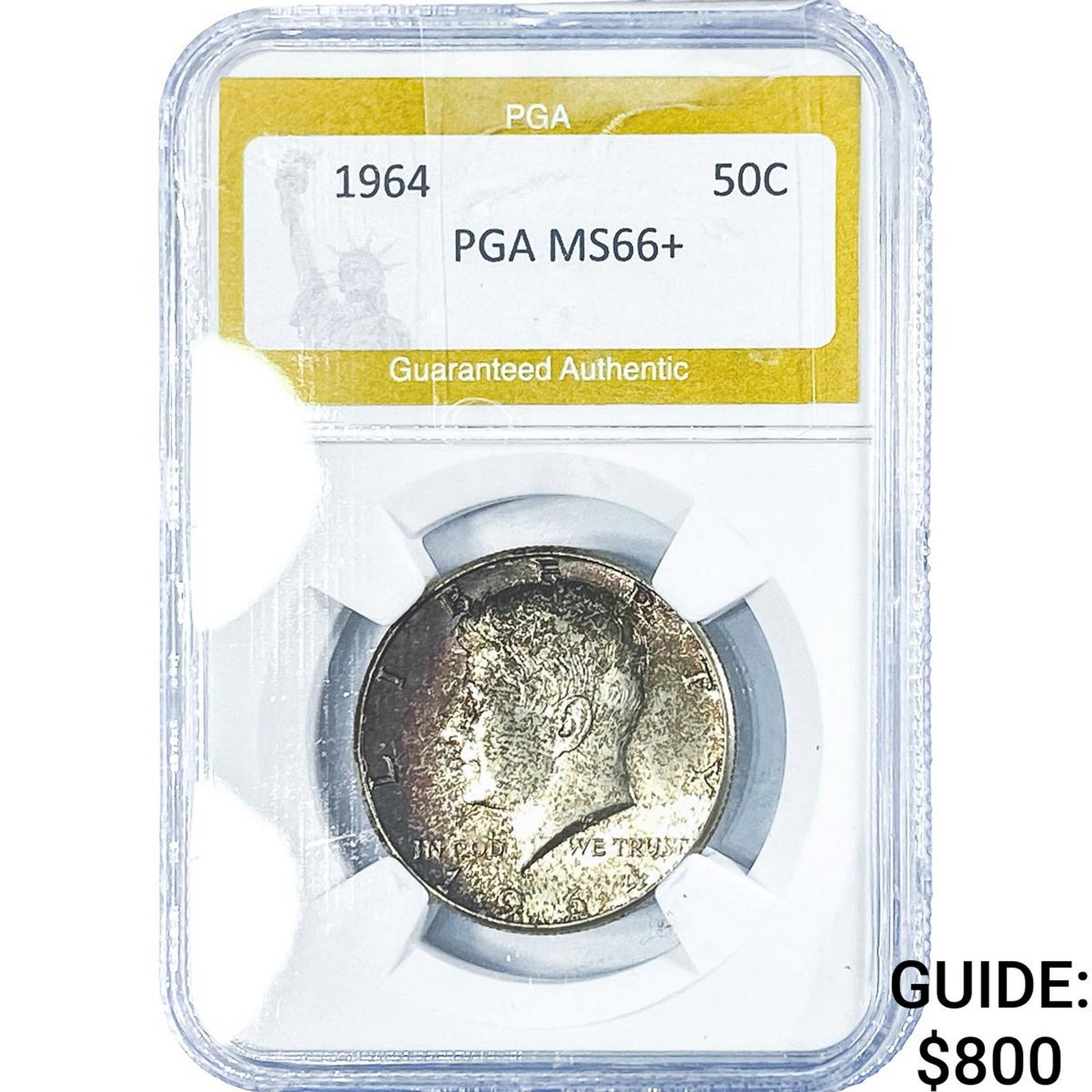 1964 Kennedy Half Dollar PGA MS66+: 1964 Kennedy Half Dollar PGA MS66+