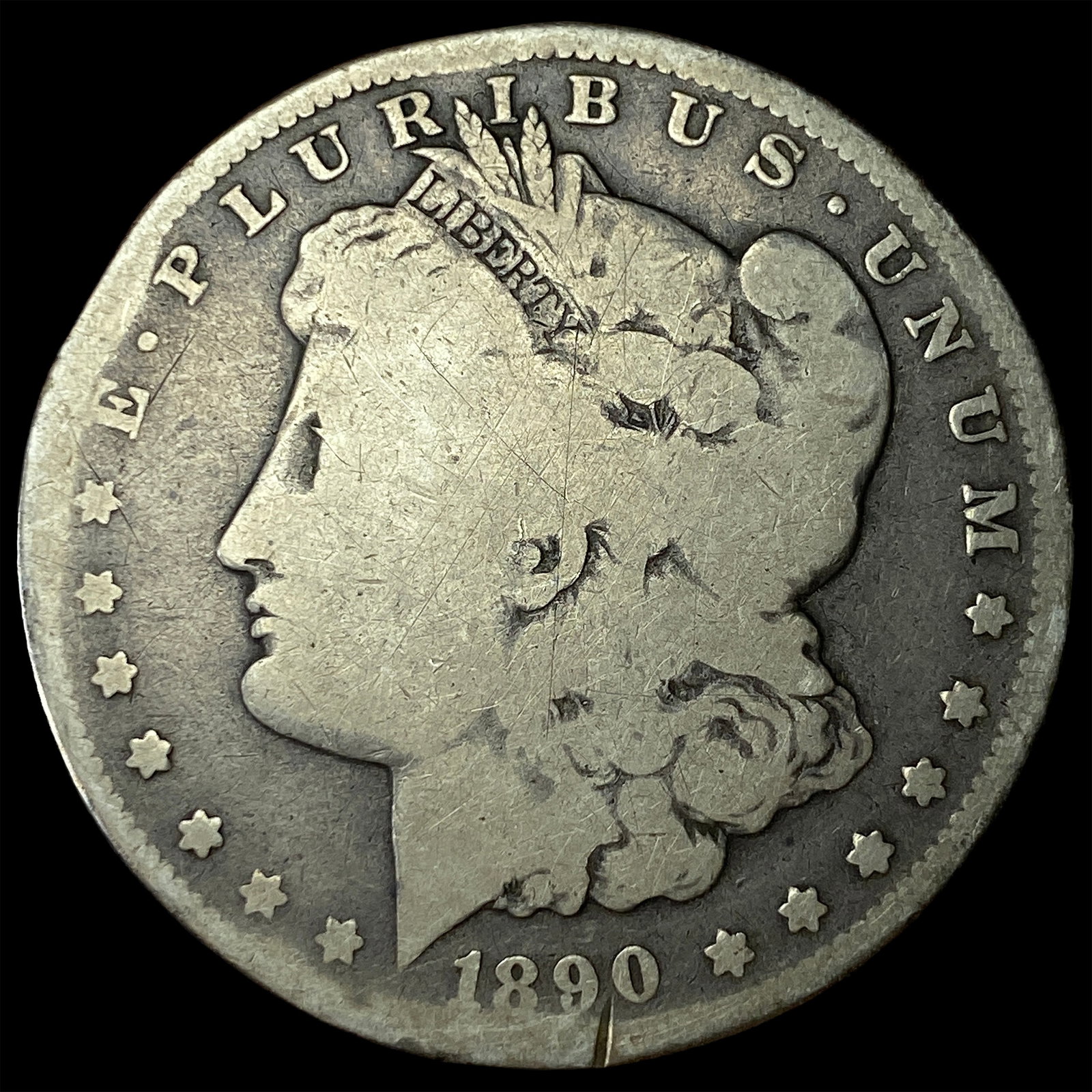 1890-CC Silver Morgan Dollar NICELY CIRCULATED: 1890-CC Silver Morgan Dollar NICELY CIRCULATED
