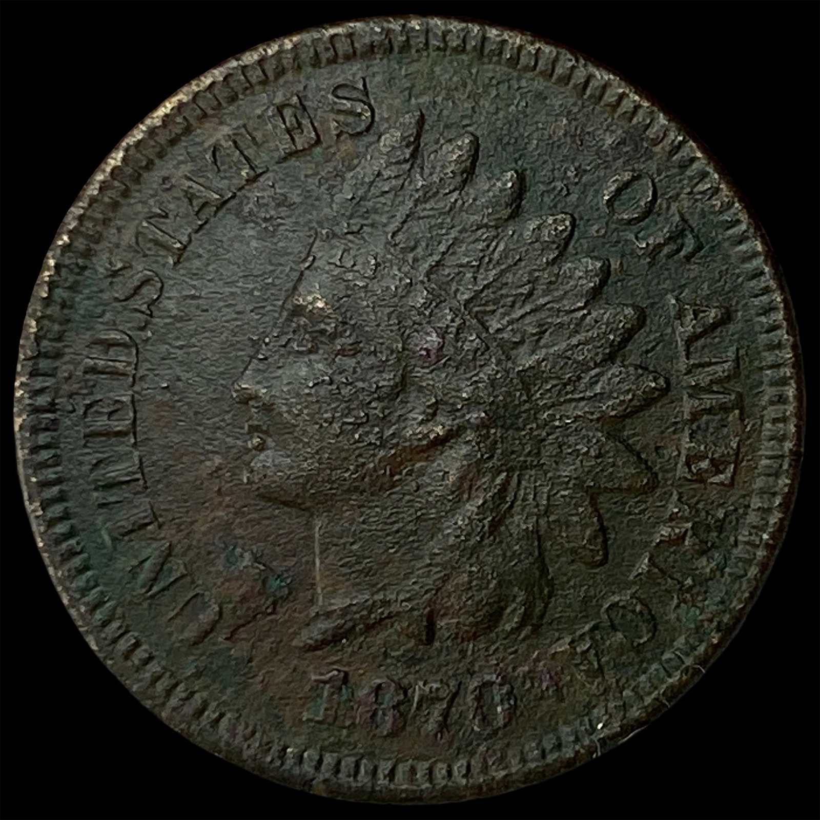1876 Indian Head Cent LIGHTLY CIRCULATED