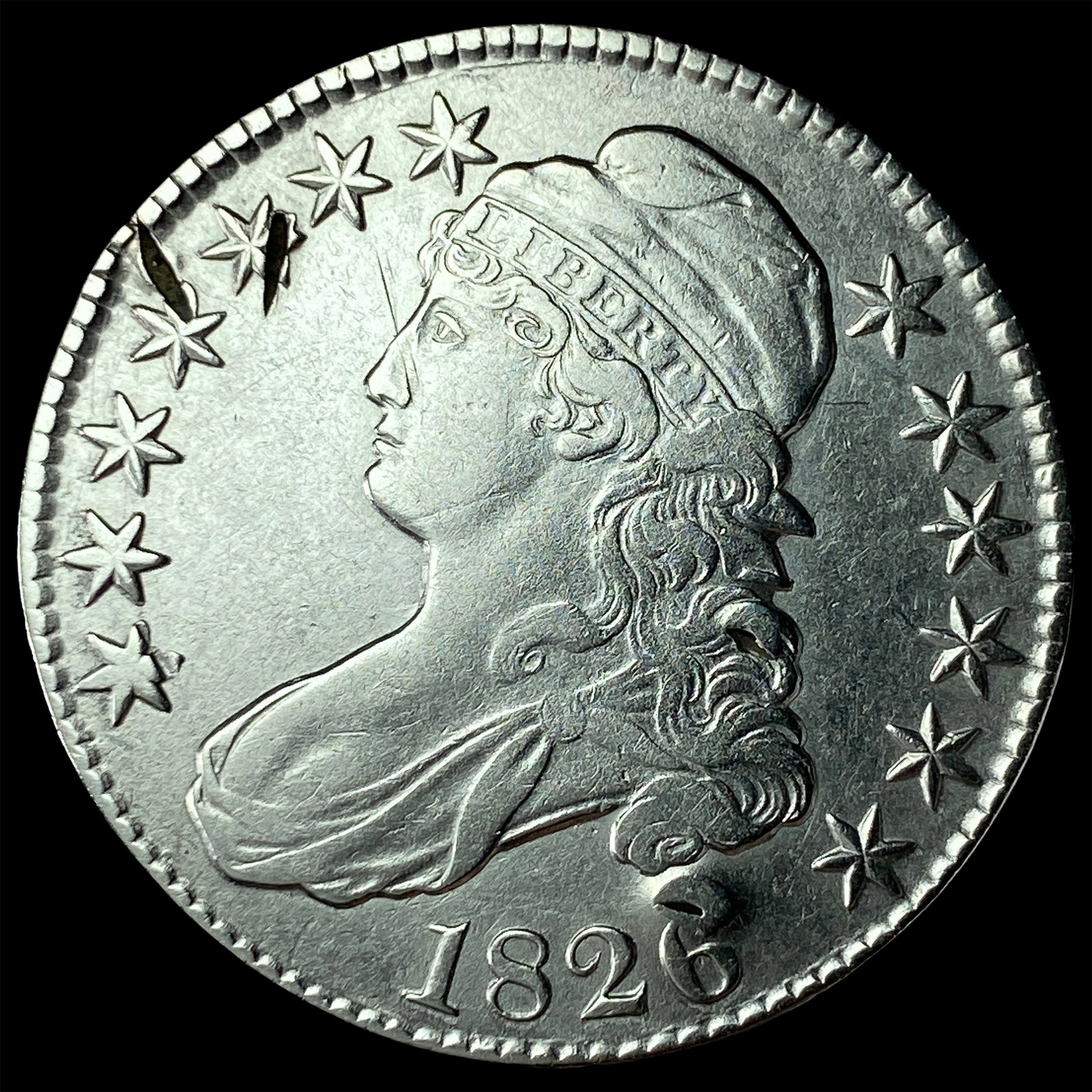 1826 Capped Bust Half Dollar HIGH GRADE: 1826 Capped Bust Half Dollar HIGH GRADE