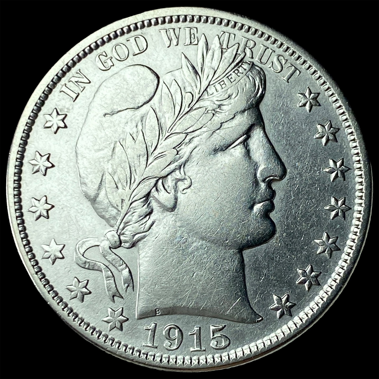 1915-D Silver Barber Half Dollar UNCIRCULATED: 1915-D Silver Barber Half Dollar UNCIRCULATED