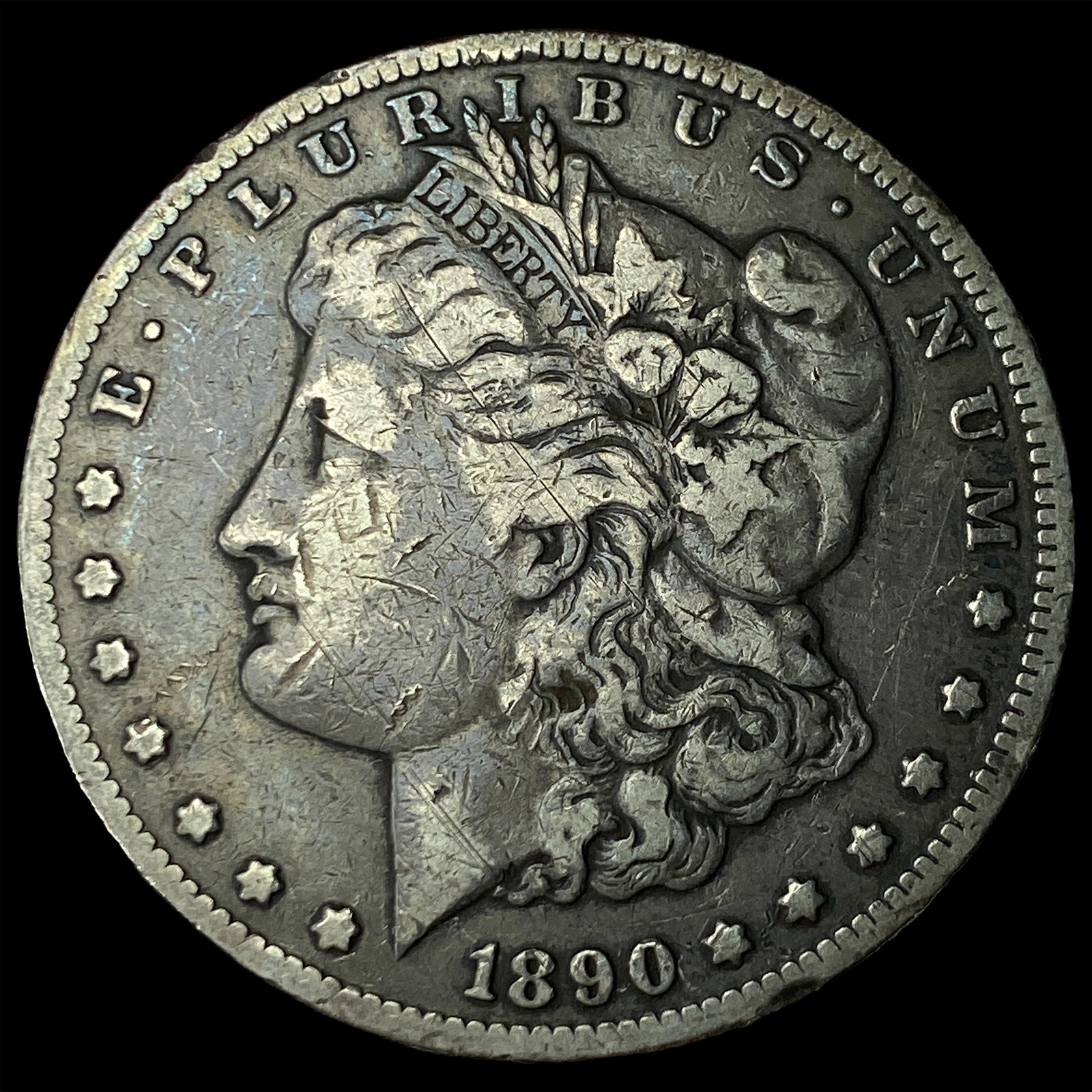 1890-S Silver Morgan Dollar NEARLY UNCIRCULATED: 1890-S Silver Morgan Dollar NEARLY UNCIRCULATED