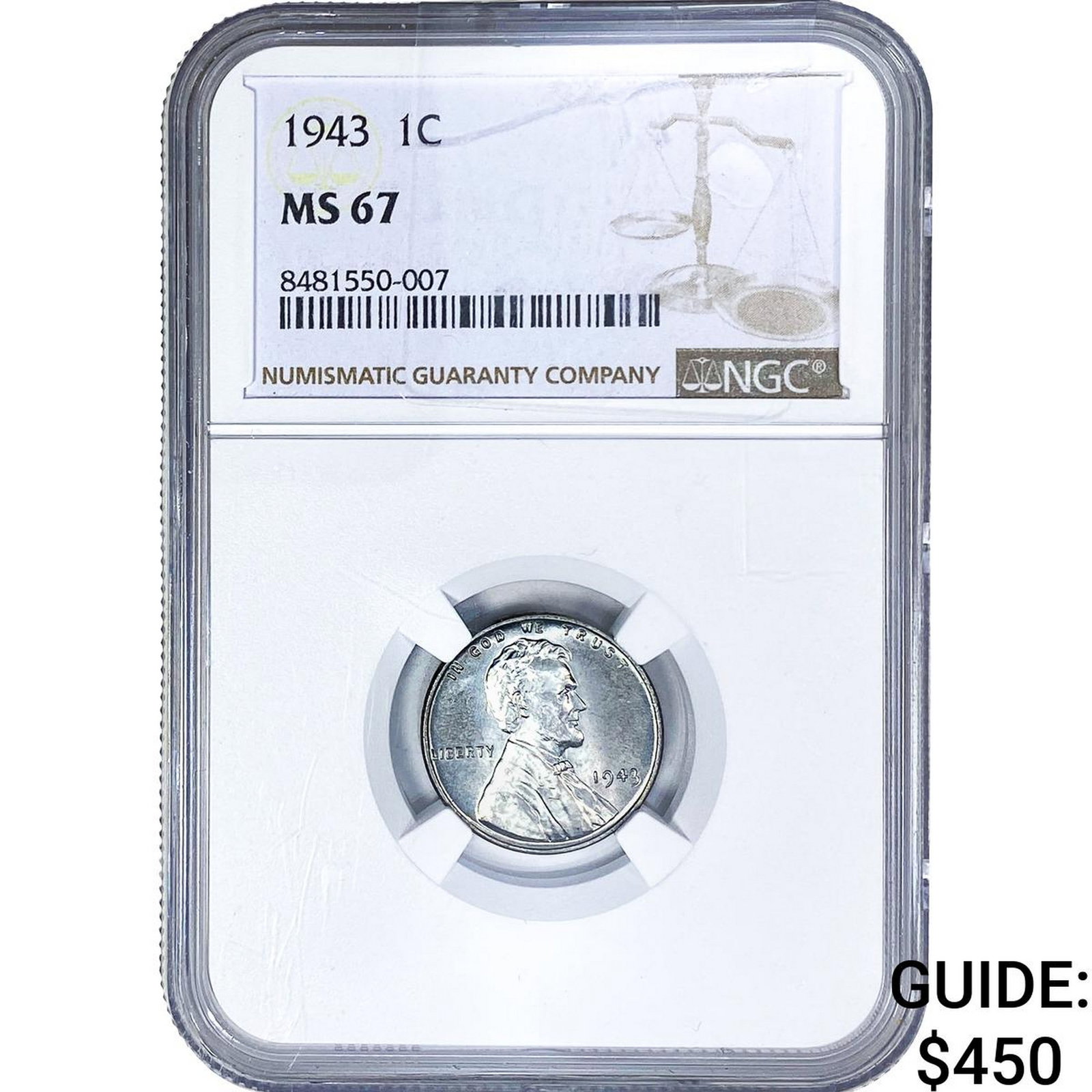 1943 Wheat Cent NGC MS67 (1 of 2)