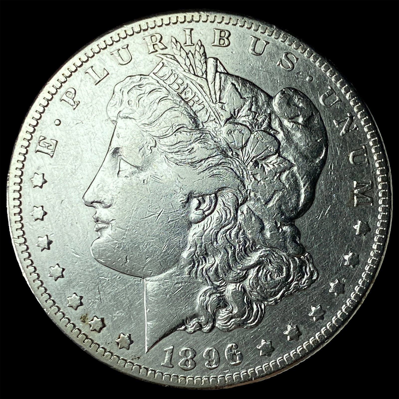 1896-S Silver Morgan Dollar CLOSELY UNCIRCULATED: 1896-S Silver Morgan Dollar CLOSELY UNCIRCULATED