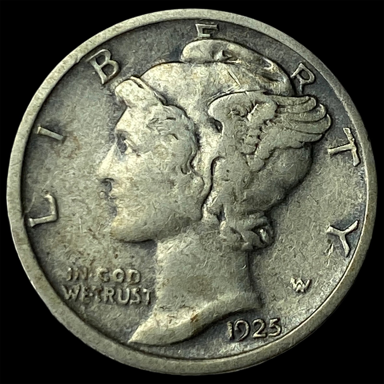 1925-D Silver Mercury Dime NEARLY UNCIRCULATED: 1925-D Silver Mercury Dime NEARLY UNCIRCULATED