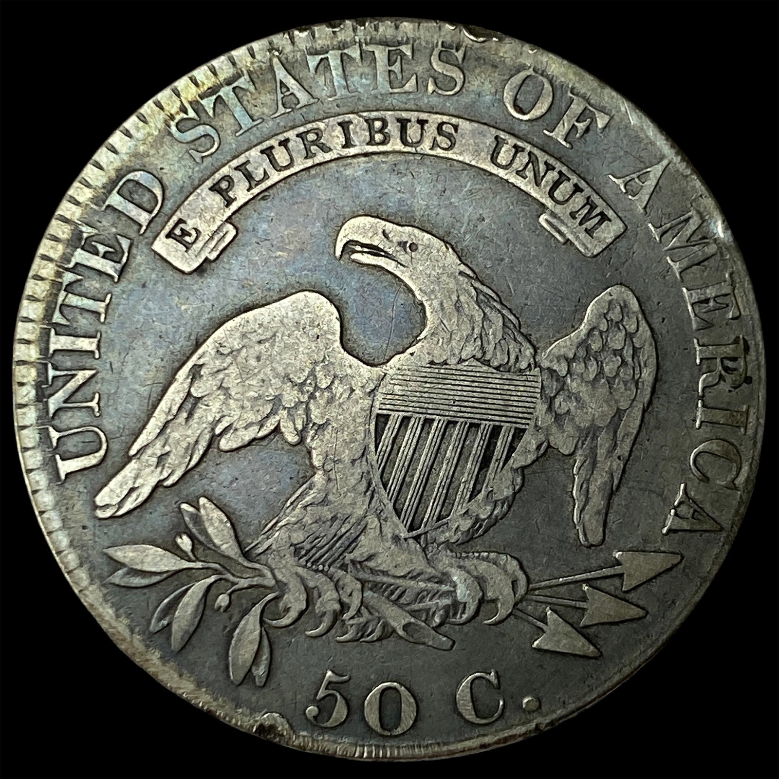 1820 Capped Bust Half Dollar LIGHTLY CIRCULATED - 2