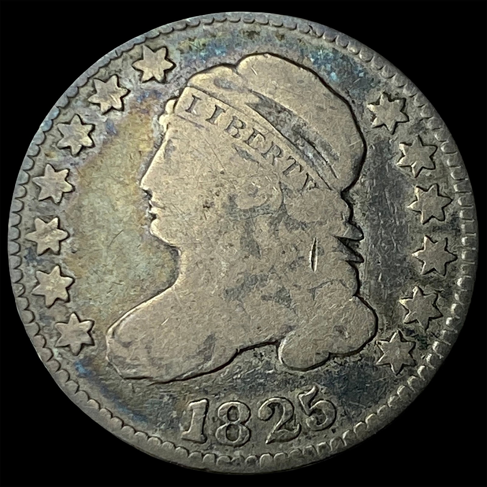 1825 Capped Bust Dime LIGHTLY CIRCULATED: 1825 Capped Bust Dime LIGHTLY CIRCULATED