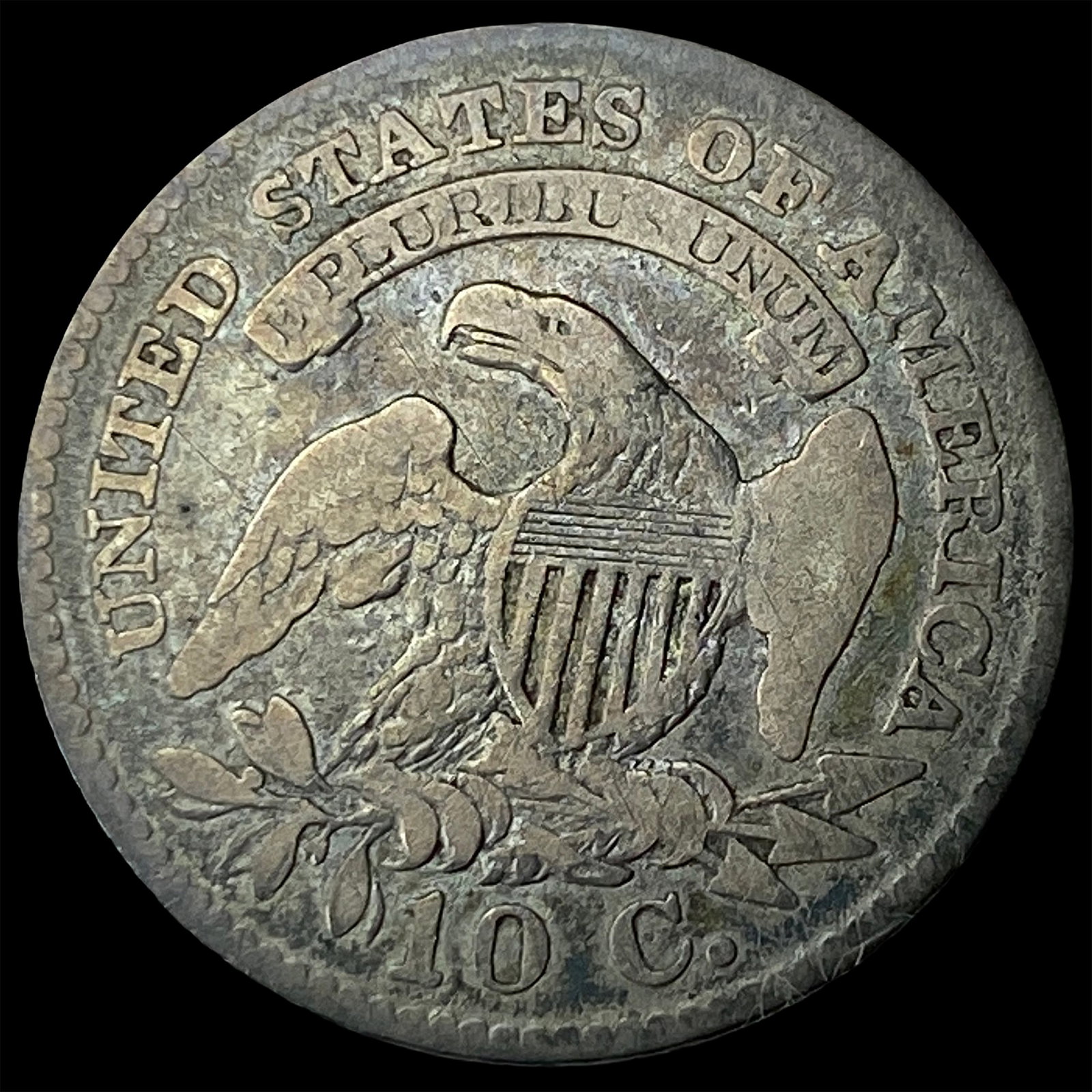 1825 Capped Bust Dime LIGHTLY CIRCULATED - 2