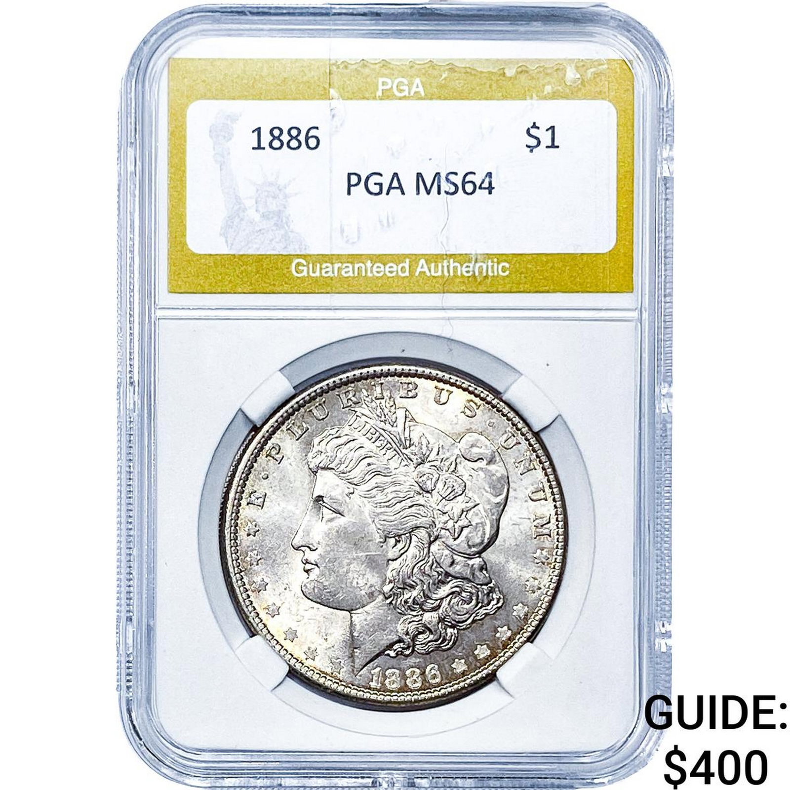 1886 Morgan Silver Dollar PGA MS64: 1886 Morgan Silver Dollar PGA MS64