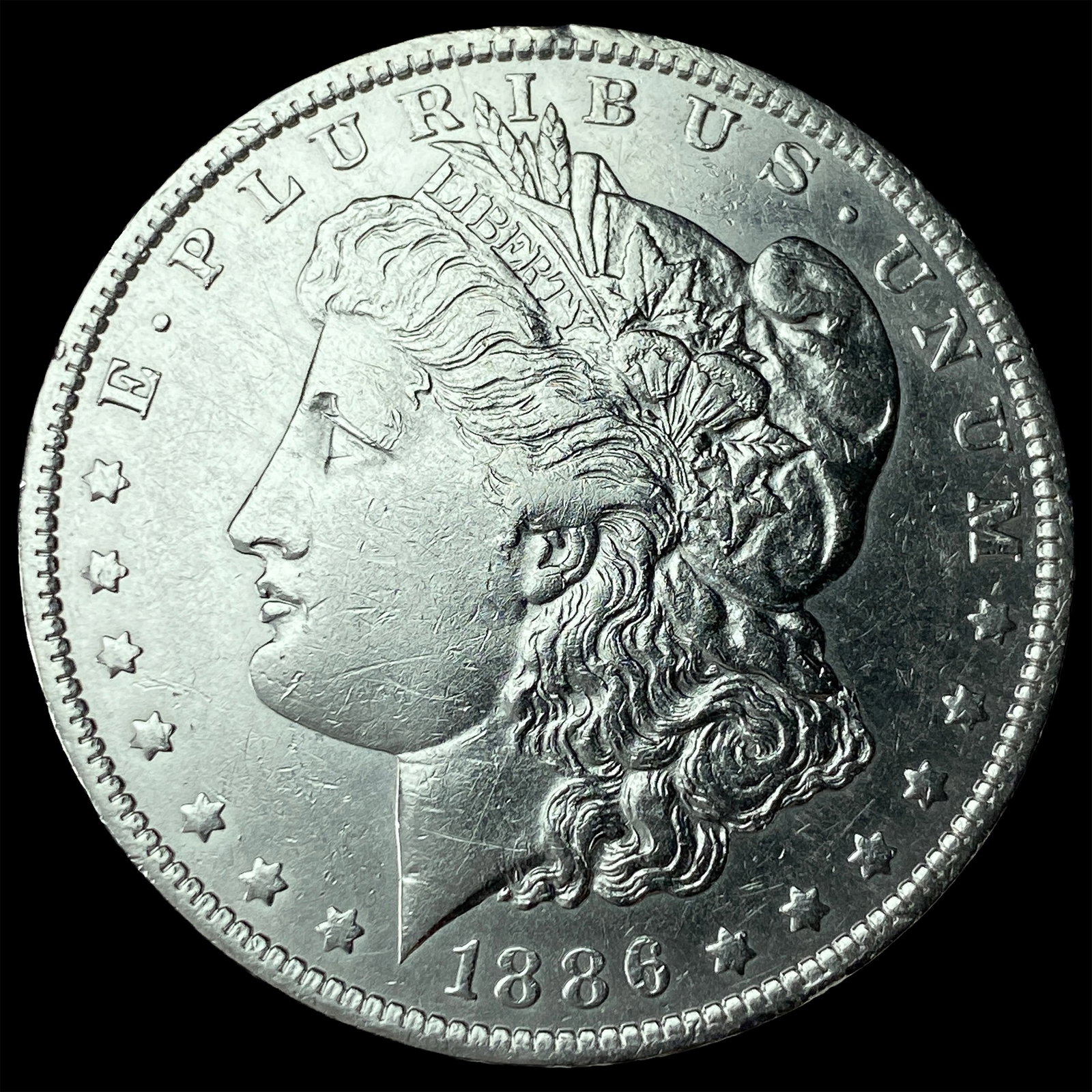 1886-O Silver Morgan Dollar CHOICE AU