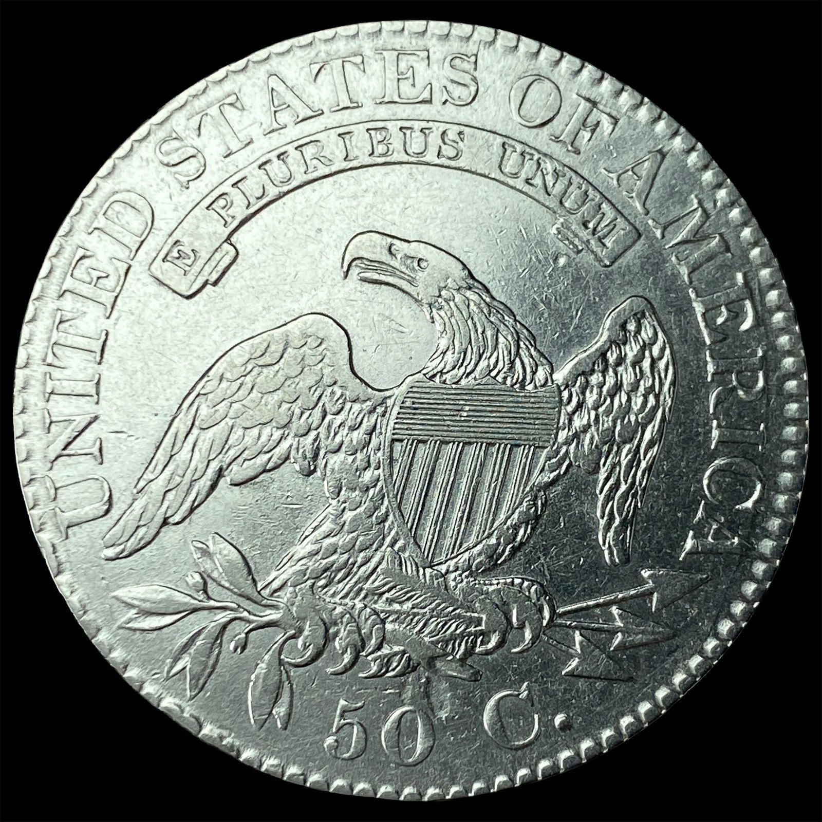 1824 Capped Bust Half Dollar CLOSELY UNCIRCULATED - 2