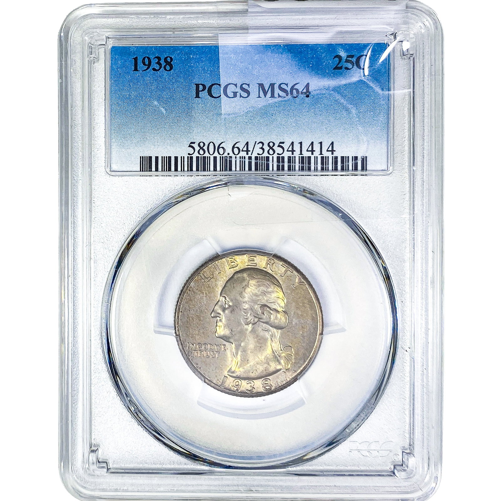1938 Washington Silver Quarter PCGS MS64 (1 of 2)
