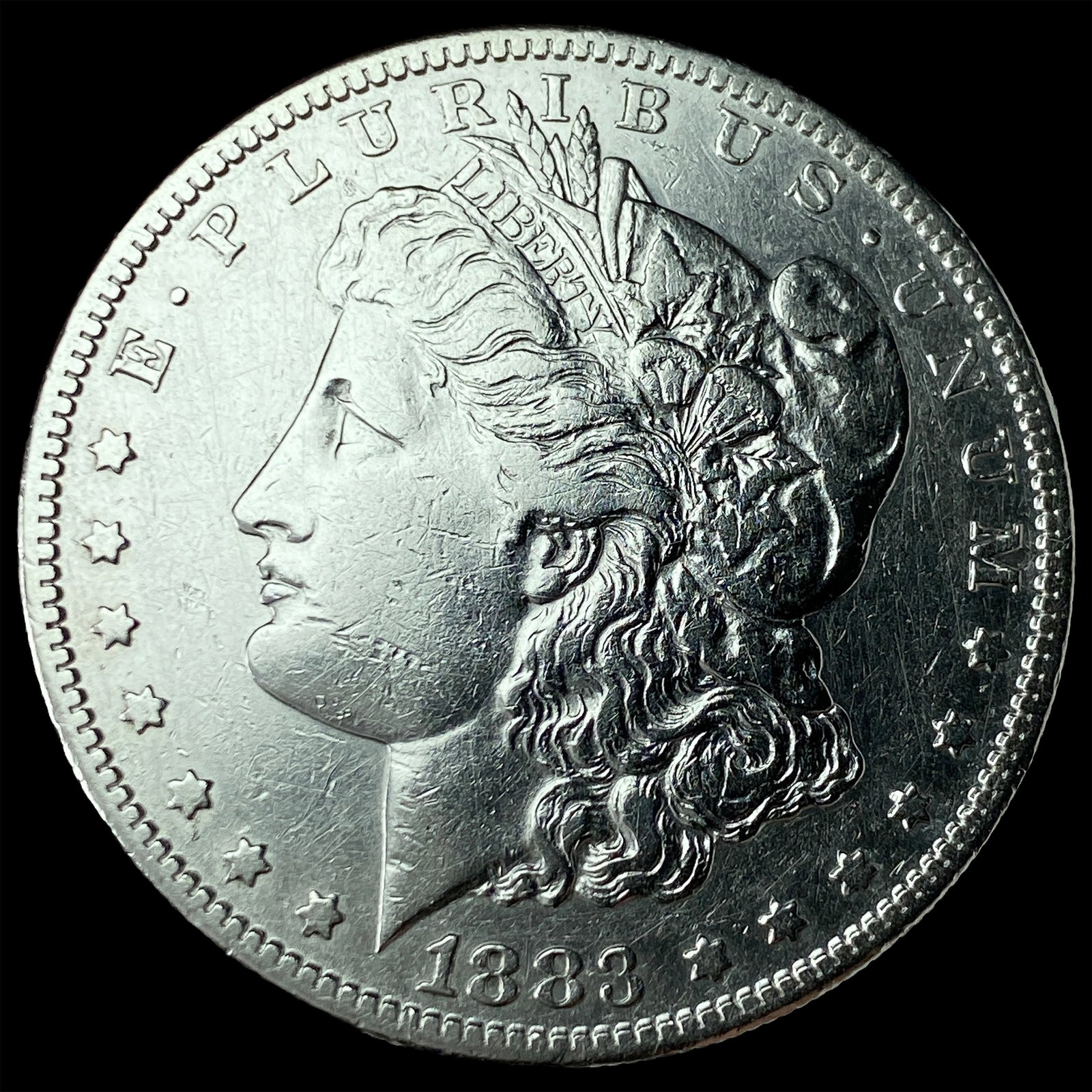 1883-S Silver Morgan Dollar CHOICE AU: 1883-S Silver Morgan Dollar CHOICE AU