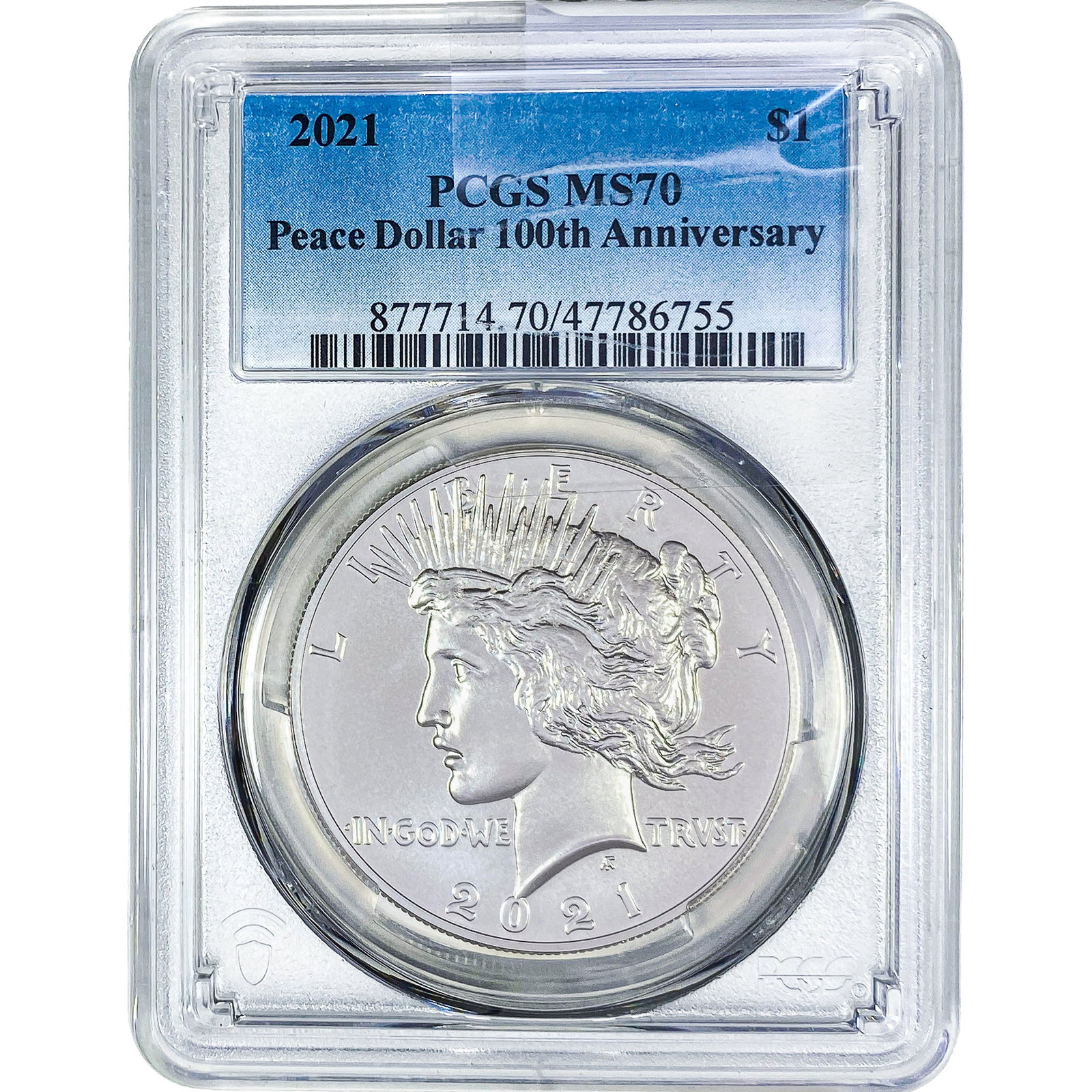 2021 Silver Peace Dollar PCGS MS70