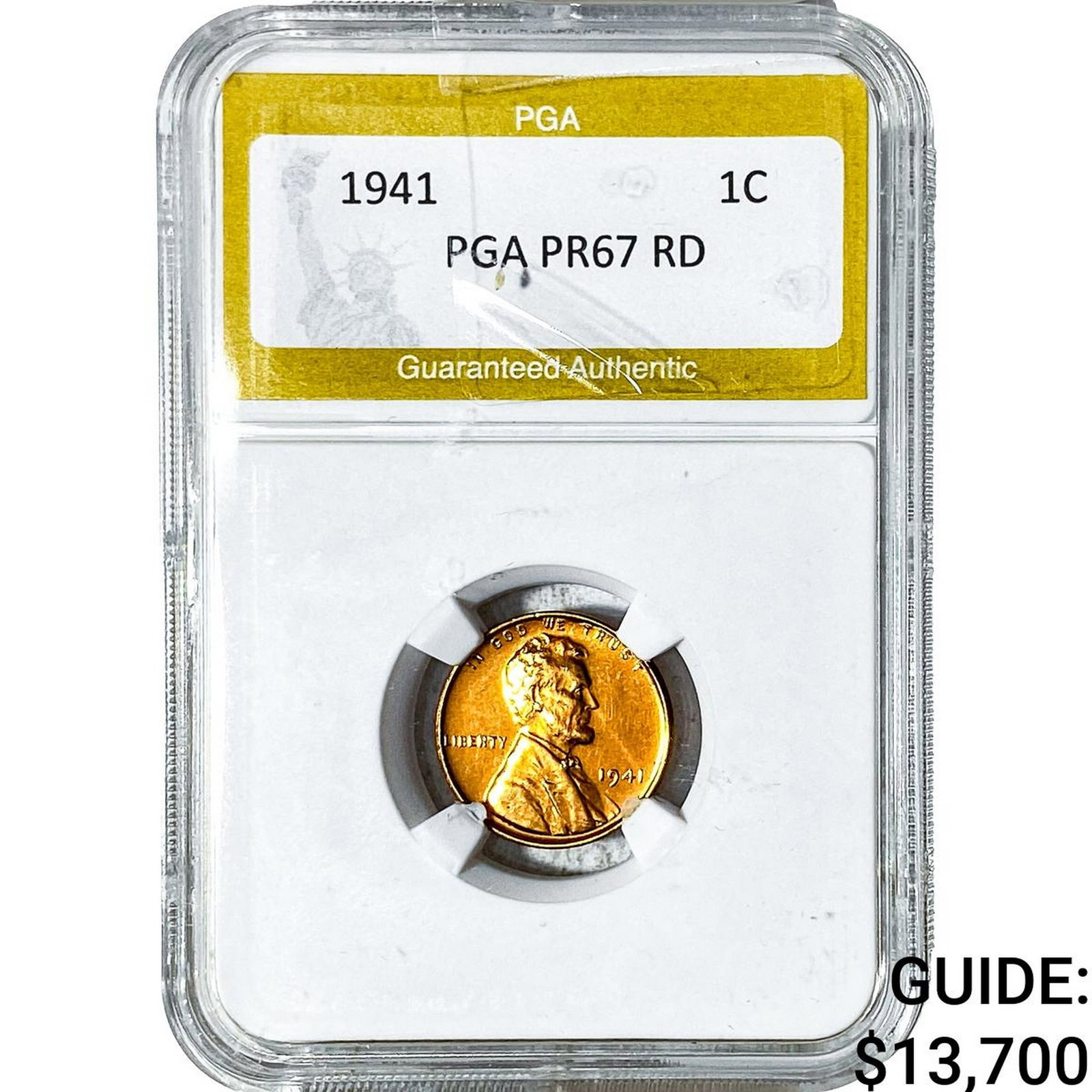 1941 Wheat Cent PGA PR67 RD (1 of 2)