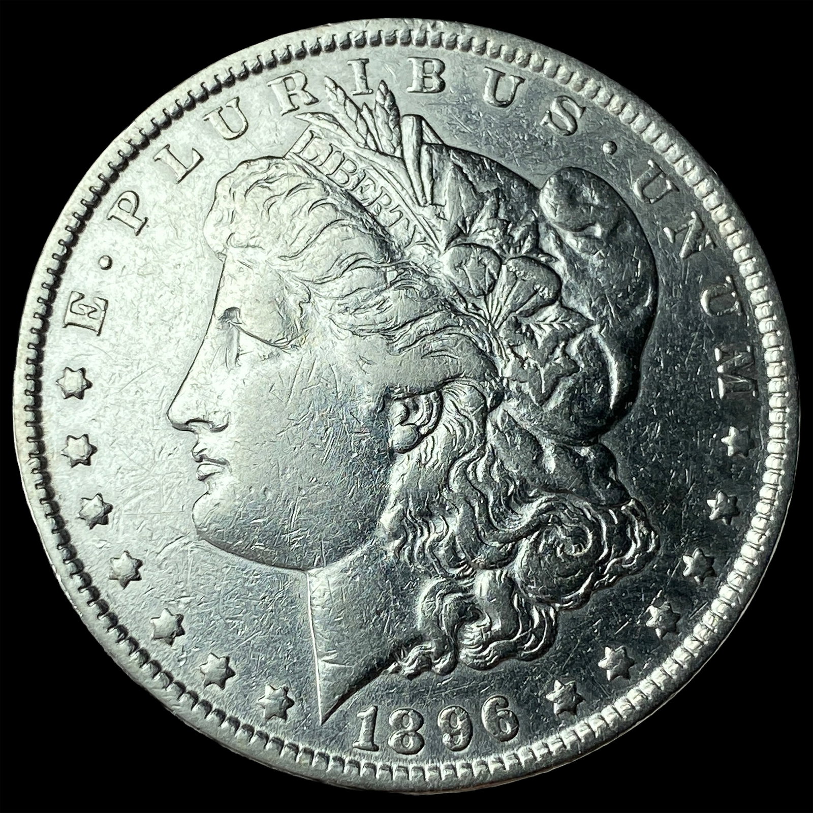 1896-S Silver Morgan Dollar CLOSELY UNCIRCULATED: 1896-S Silver Morgan Dollar CLOSELY UNCIRCULATED