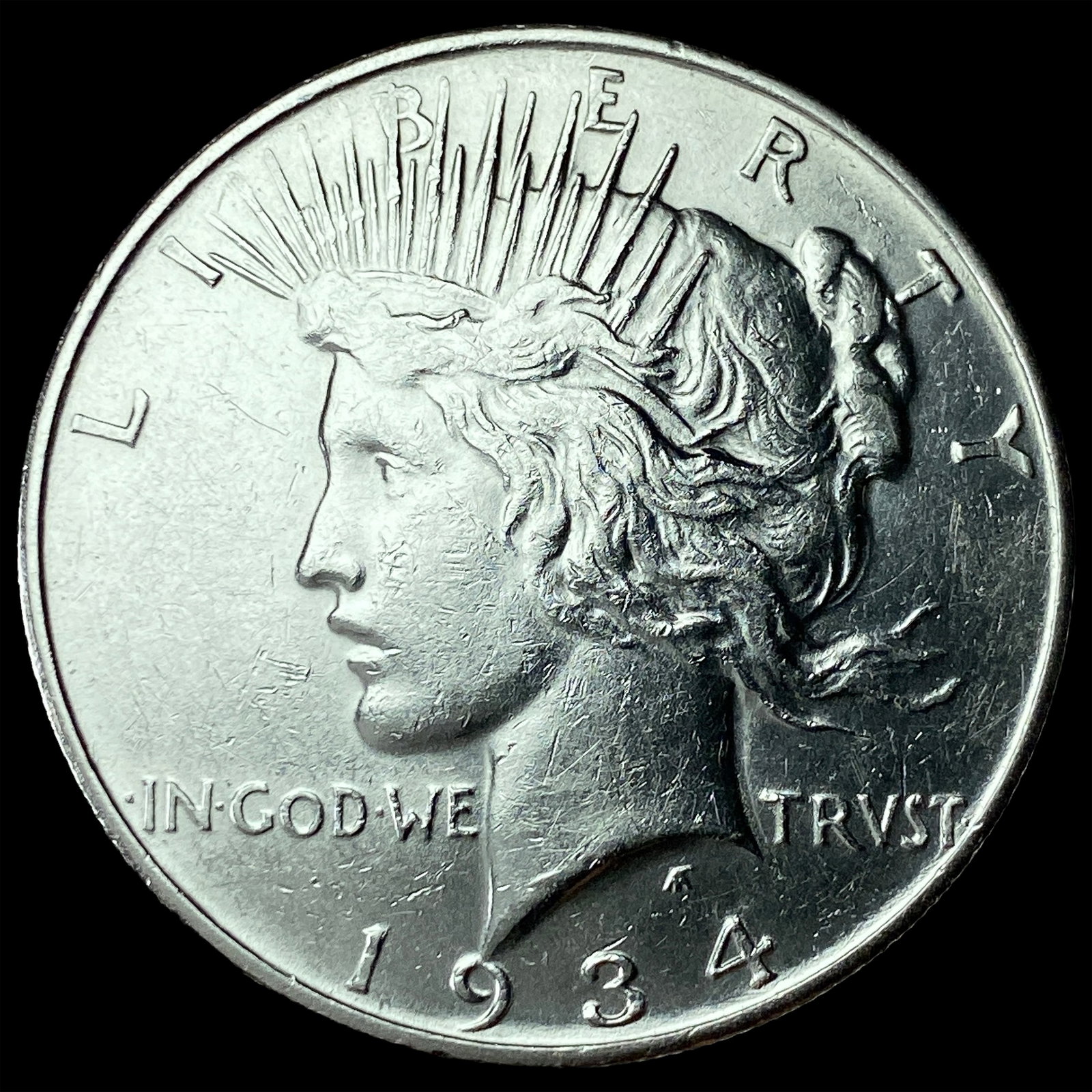 1934 Peace Silver Dollar UNCIRCULATED: 1934 Peace Silver Dollar UNCIRCULATED