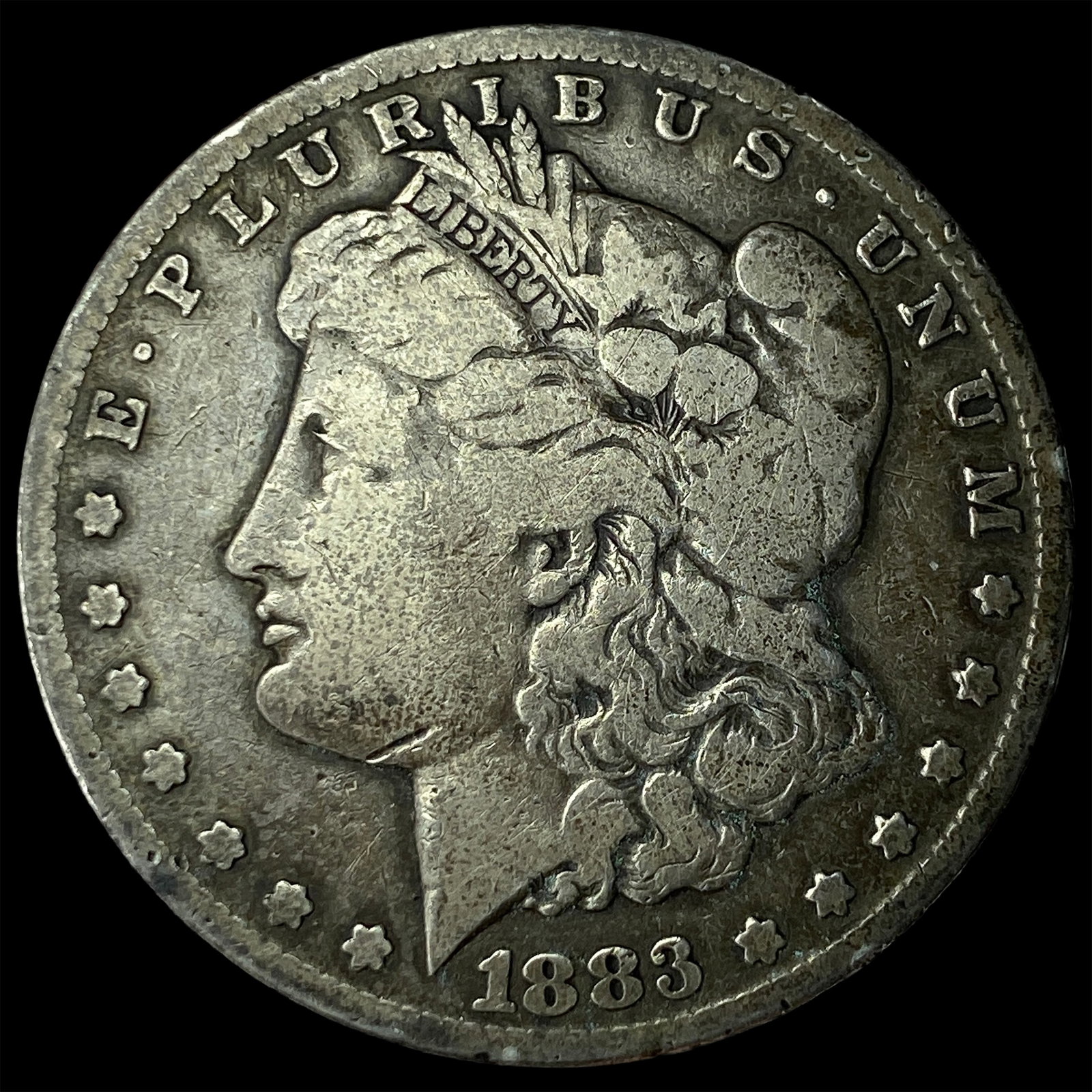 1883-CC Silver Morgan Dollar NEARLY UNCIRCULATED: 1883-CC Silver Morgan Dollar NEARLY UNCIRCULATED