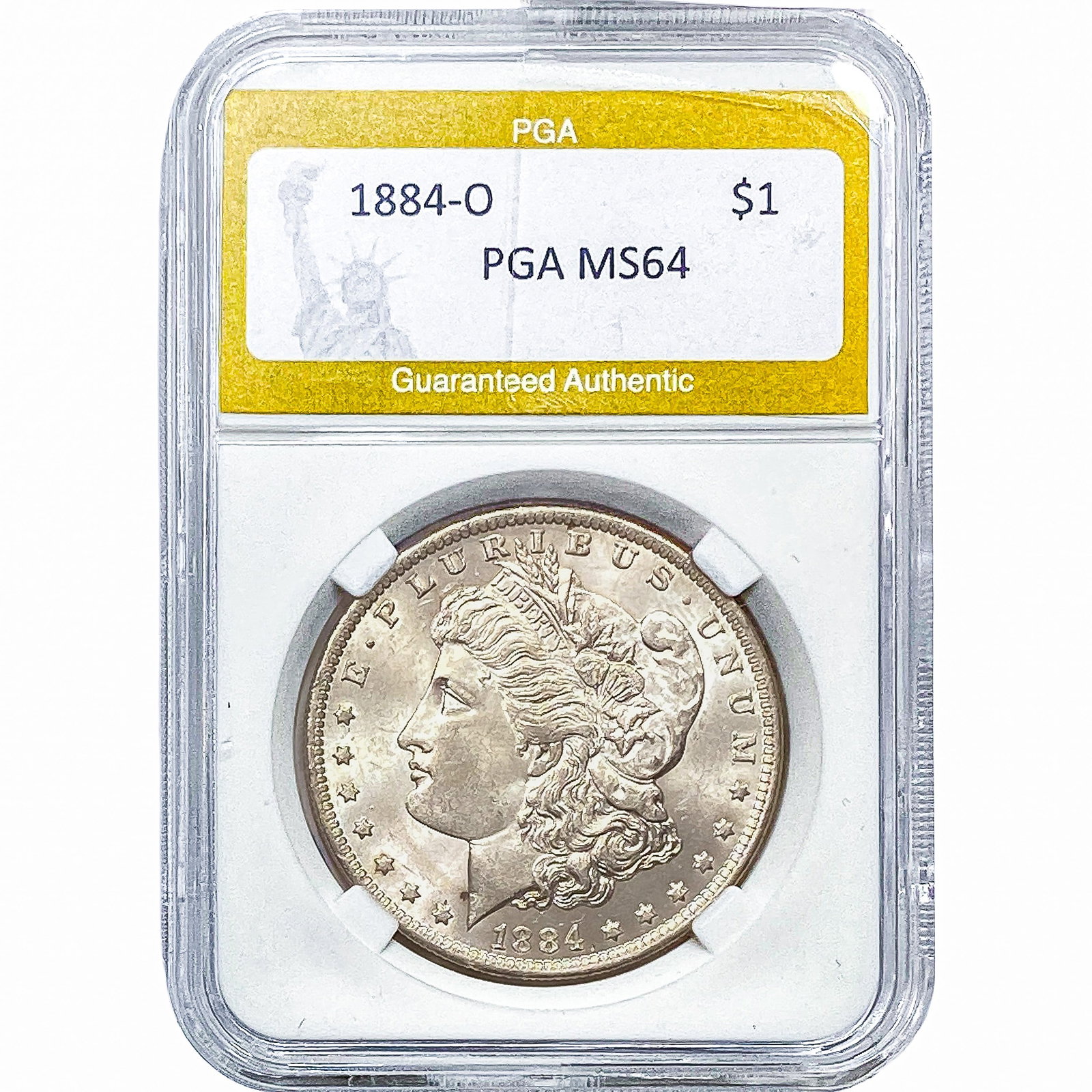 1884-O Morgan Silver Dollar PGA MS64