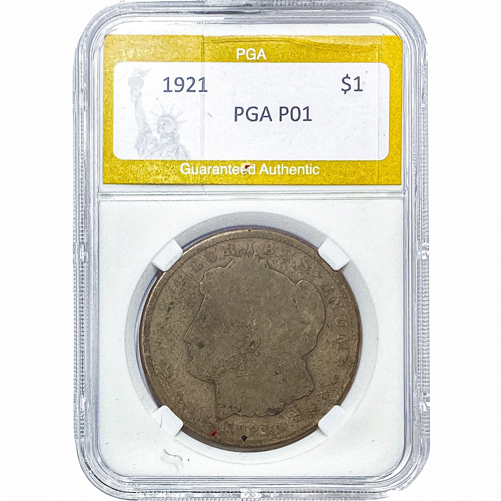 1921 Morgan Silver Dollar PGA P01: 1921 Morgan Silver Dollar PGA P01