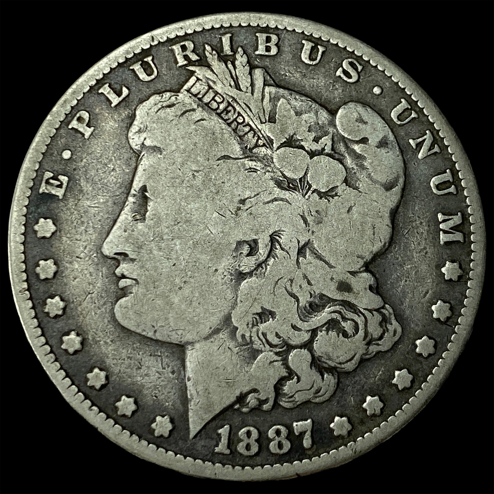 1887-O Silver Morgan Dollar LIGHTLY CIRCULATED: 1887-O Silver Morgan Dollar LIGHTLY CIRCULATED