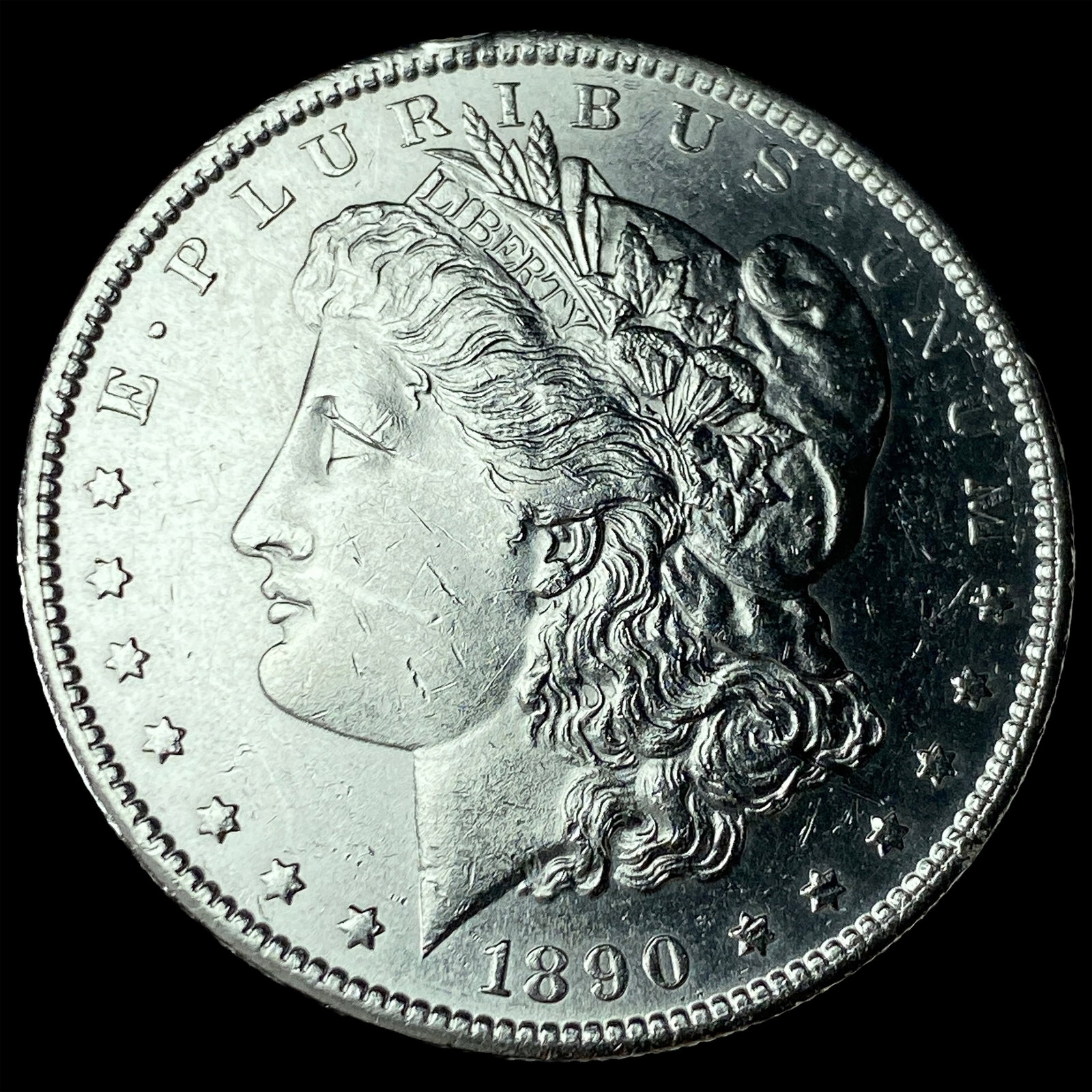 1890-S Silver Morgan Dollar UNCIRCULATED: 1890-S Silver Morgan Dollar UNCIRCULATED