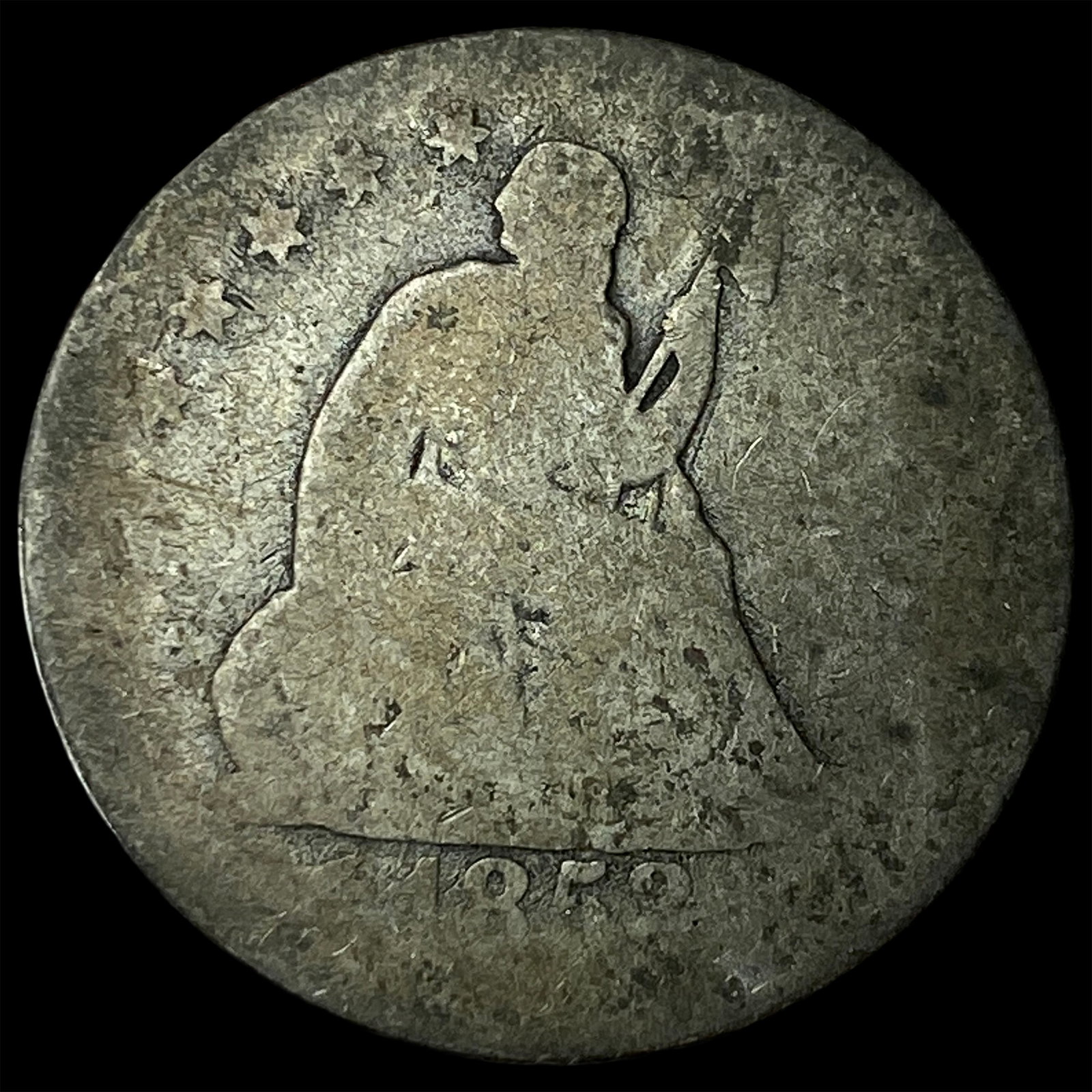 1840 Seated Liberty Quarter NICELY CIRCULATED: 1840 Seated Liberty Quarter NICELY CIRCULATED
