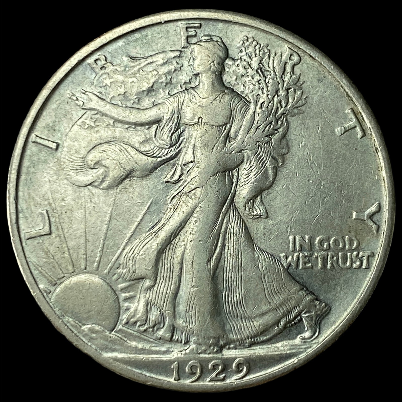 1929-D Silver Walking Liberty Half Dollar UNCIRCULATED: 1929-D Silver Walking Liberty Half Dollar UNCIRCULATED
