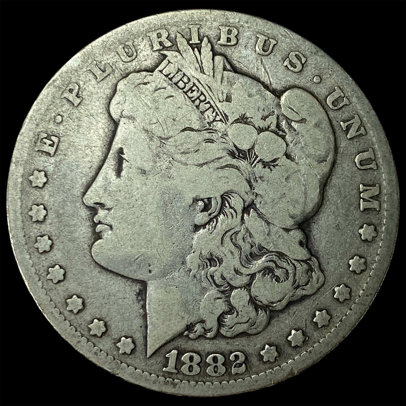 1882-CC Silver Morgan Dollar NICELY CIRCULATED: 1882-CC Silver Morgan Dollar NICELY CIRCULATED
