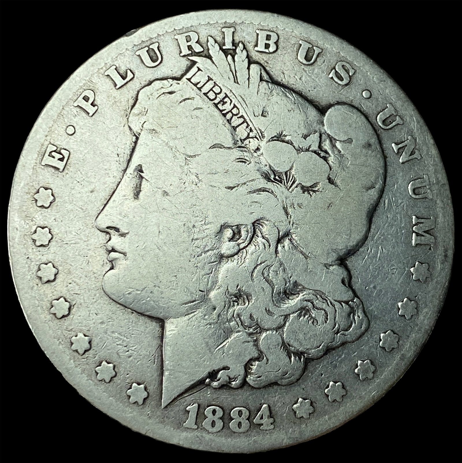 1884-CC Silver Morgan Dollar NICELY CIRCULATED: 1884-CC Silver Morgan Dollar NICELY CIRCULATED