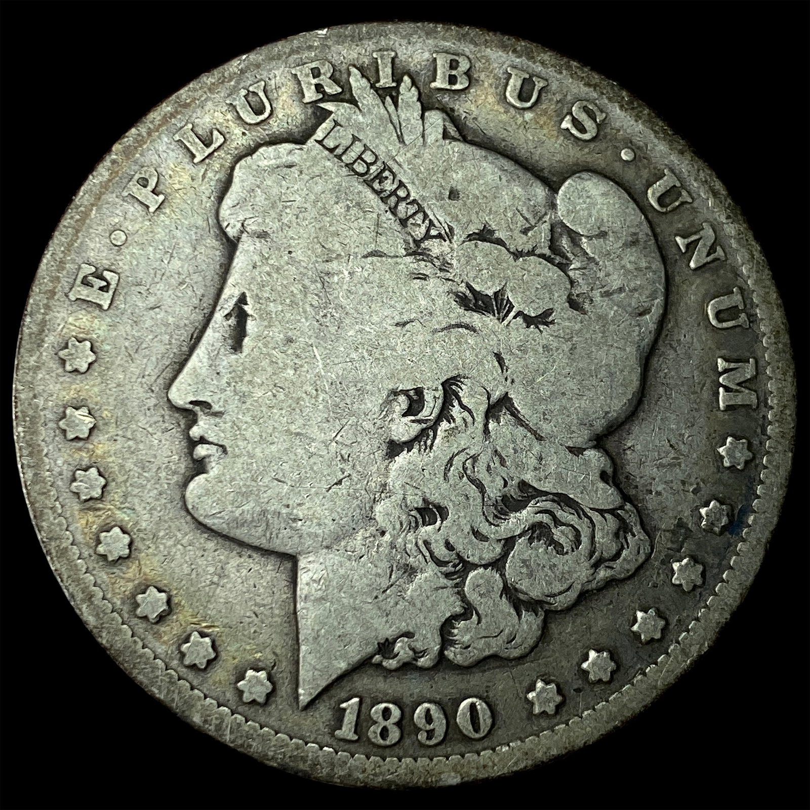 1890-CC Silver Morgan Dollar LIGHTLY CIRCULATED: 1890-CC Silver Morgan Dollar LIGHTLY CIRCULATED