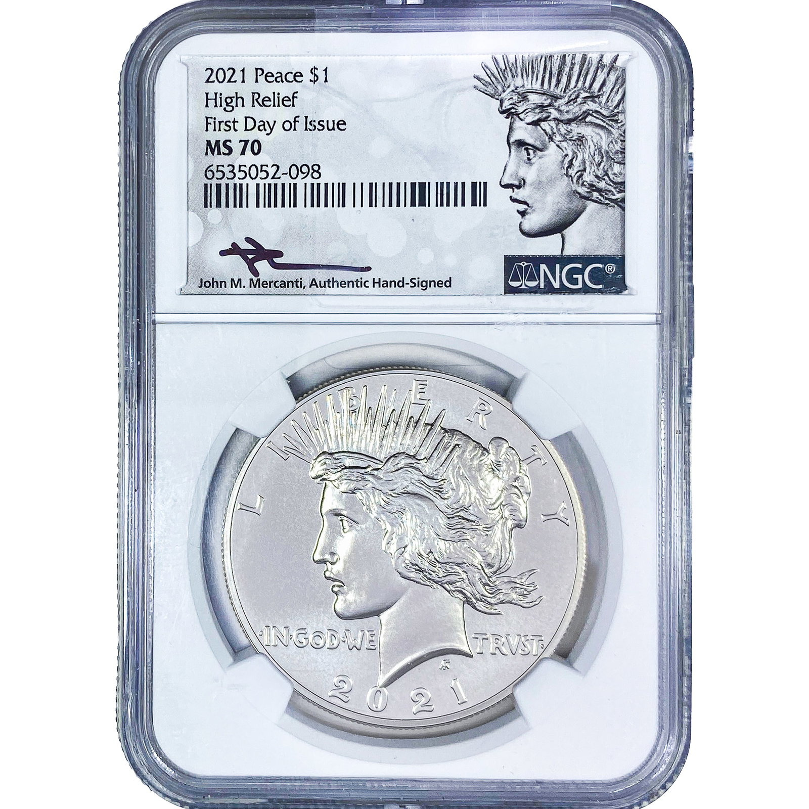 2021 Silver Peace Dollar NGC MS70: 2021 Silver Peace Dollar NGC MS70