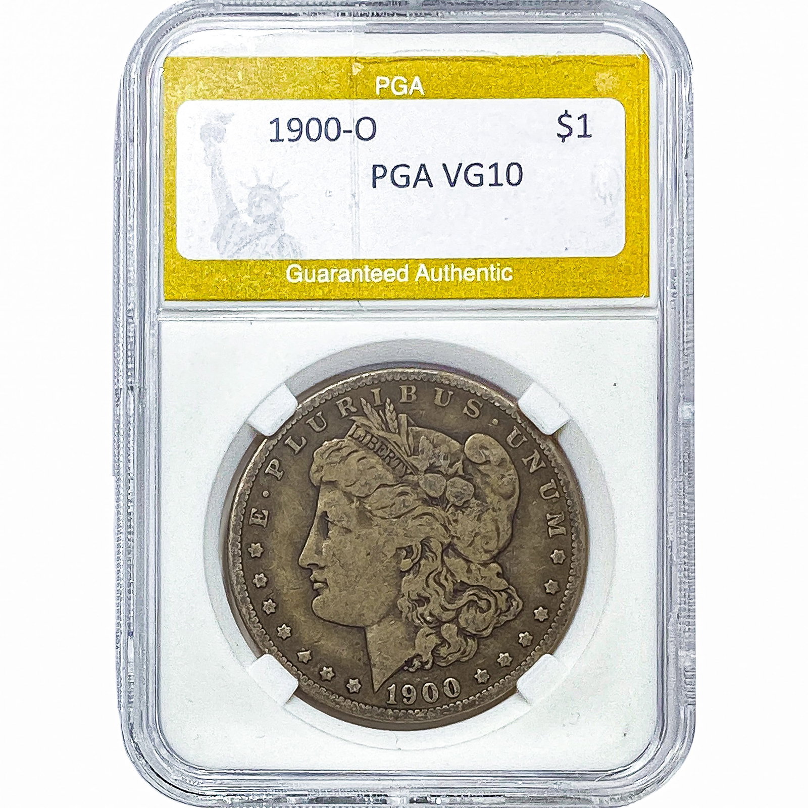 1900-O Morgan Silver Dollar PGA VG10: 1900-O Morgan Silver Dollar PGA VG10