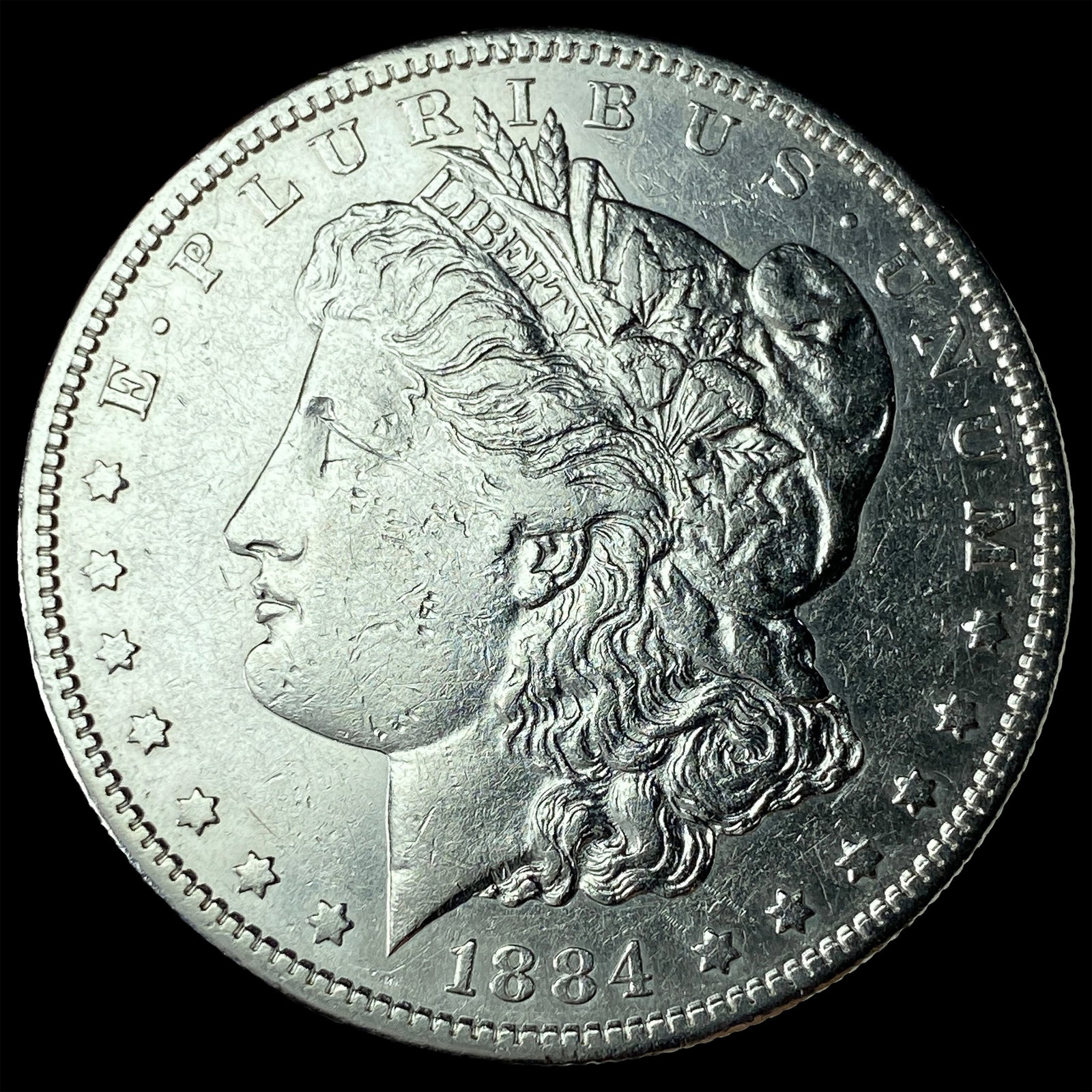 1884-S Silver Morgan Dollar CHOICE AU: 1884-S Silver Morgan Dollar CHOICE AU
