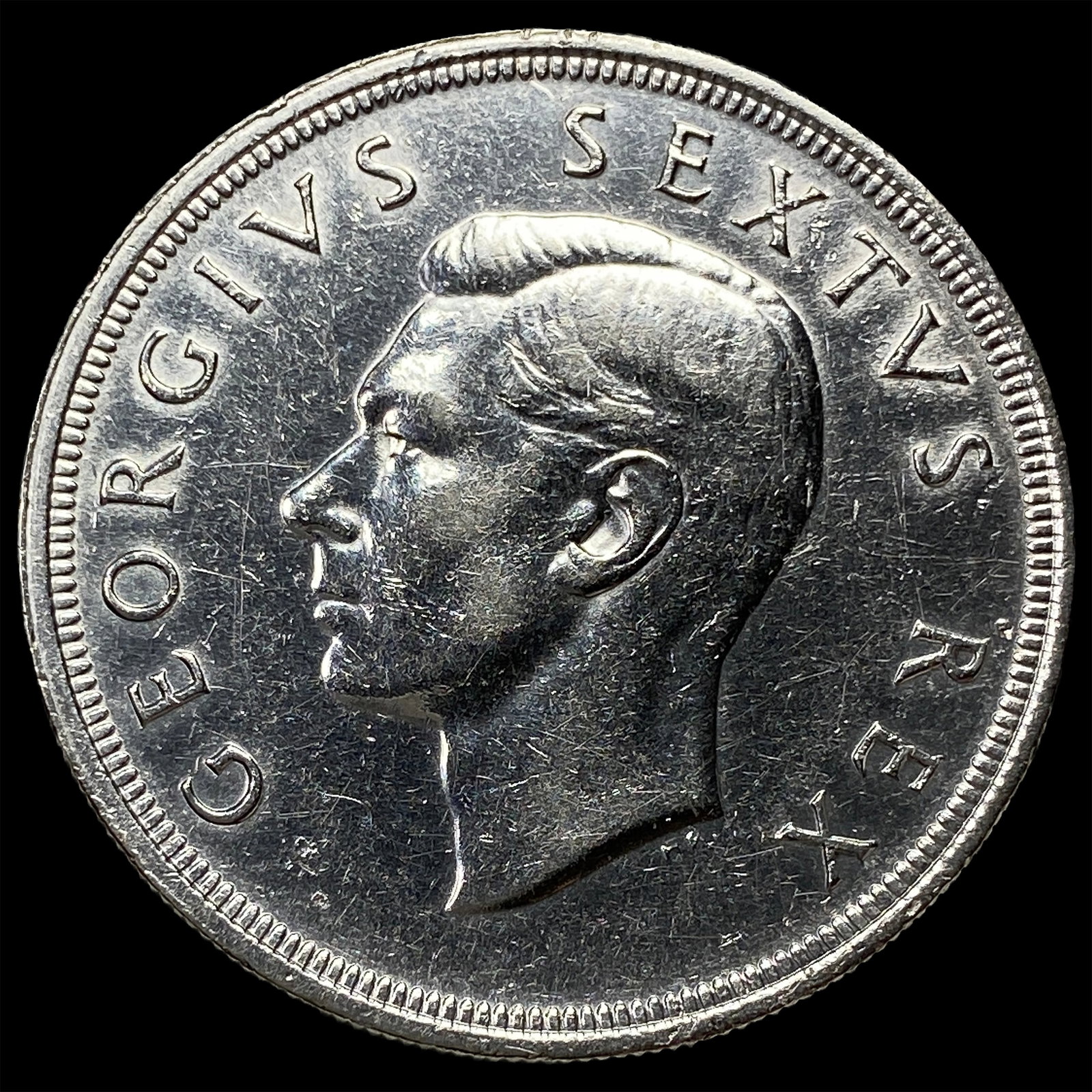 1948 South Africa Silver 5 Shillings CHOICE BU: 1948 South Africa Silver 5 Shillings CHOICE BU