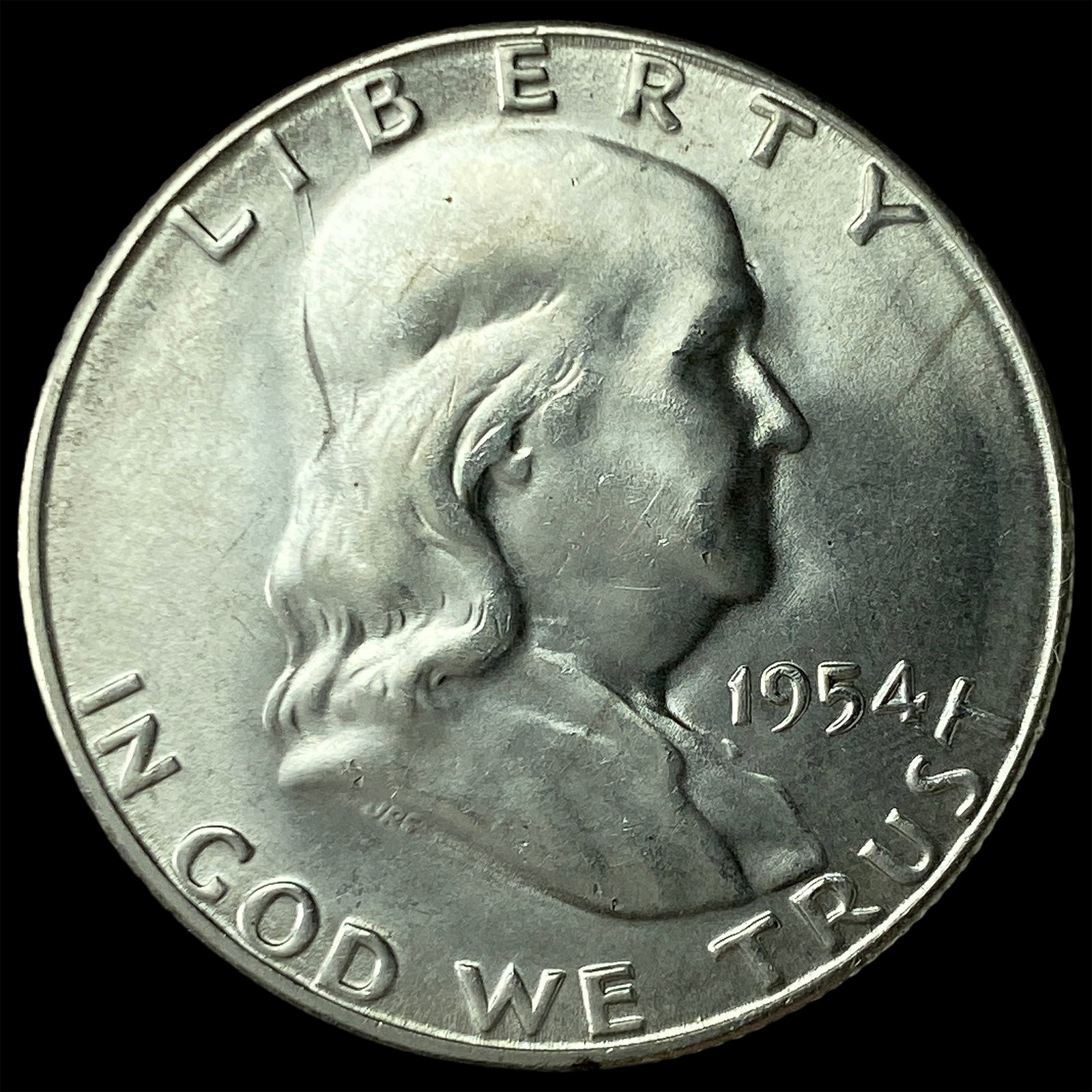 1954-S Silver Franklin Half Dollar CHOICE BU (1 of 2)