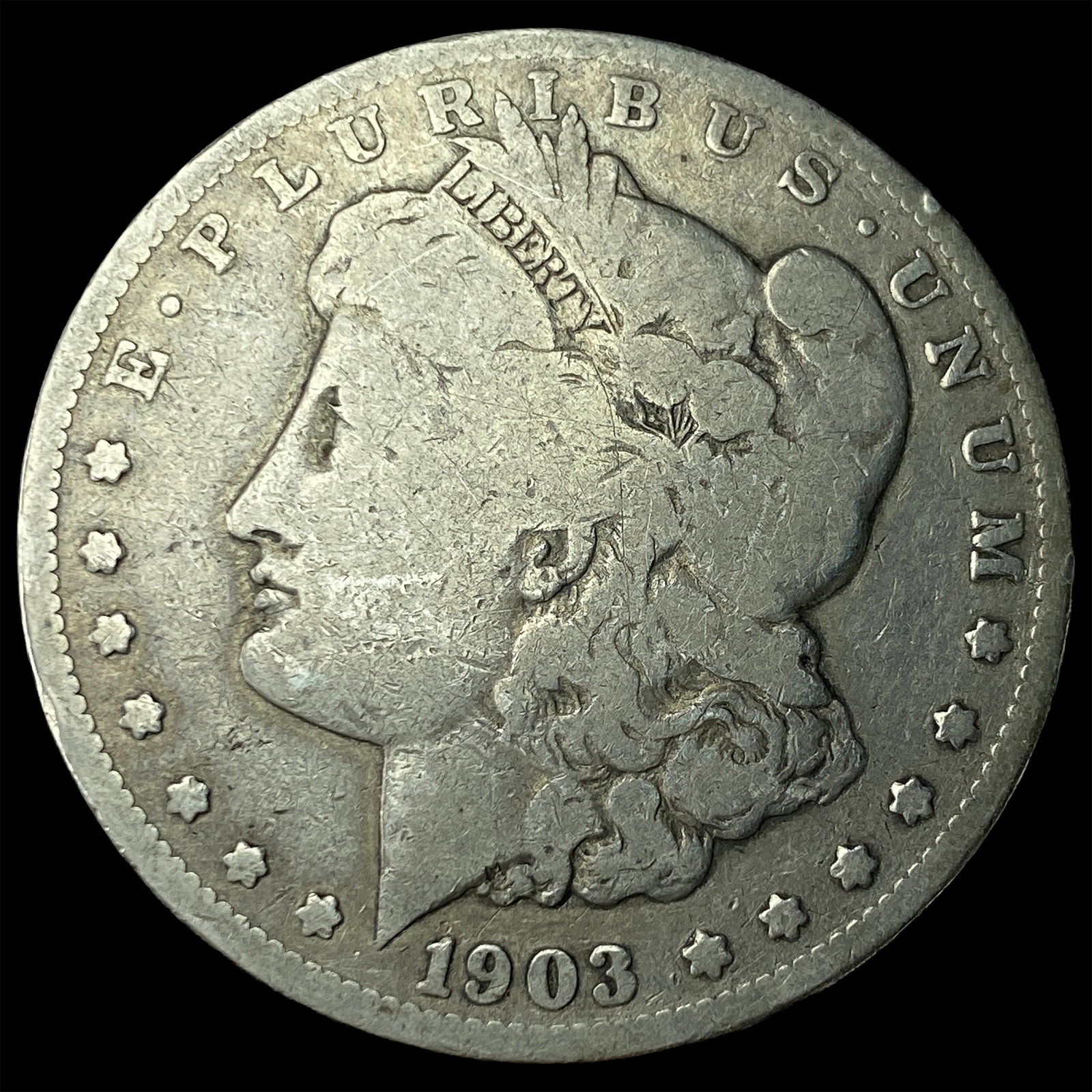 1903-S Silver Morgan Dollar NICELY CIRCULATED: 1903-S Silver Morgan Dollar NICELY CIRCULATED