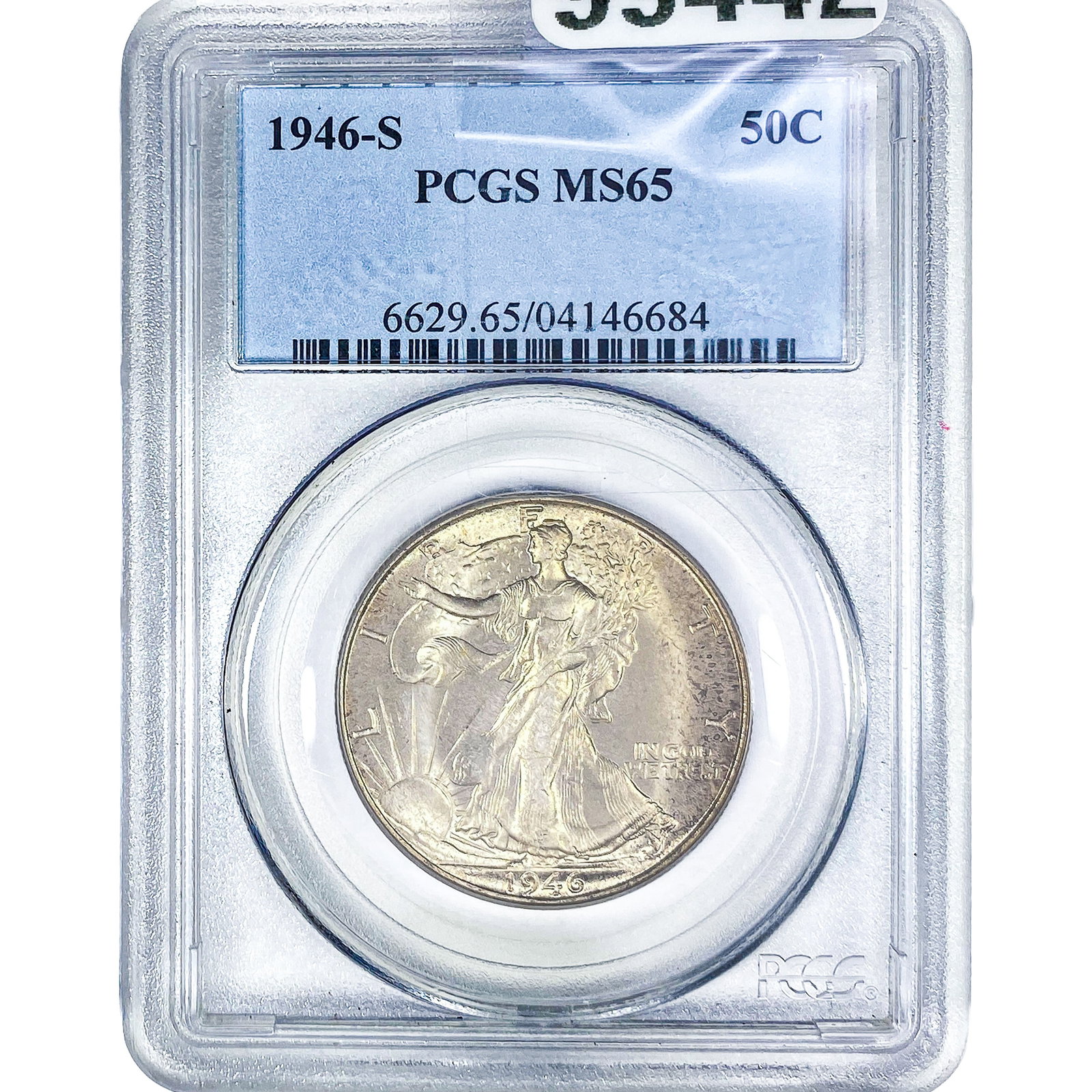 1946-S Walking Liberty Half Dollar PCGS MS65: 1946-S Walking Liberty Half Dollar PCGS MS65