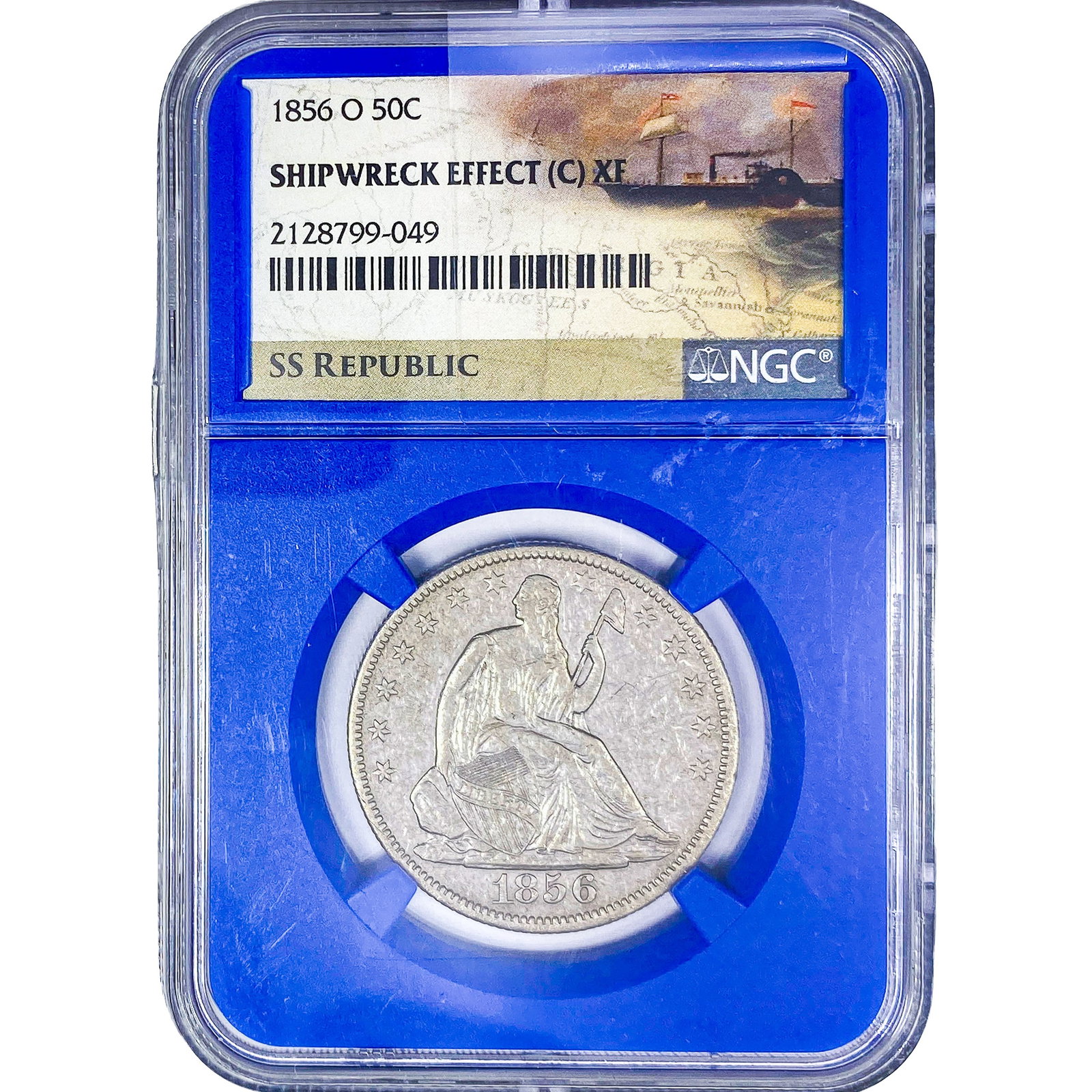 1856-O Seated Liberty Half Dollar NGC XF: 1856-O Seated Liberty Half Dollar NGC XF