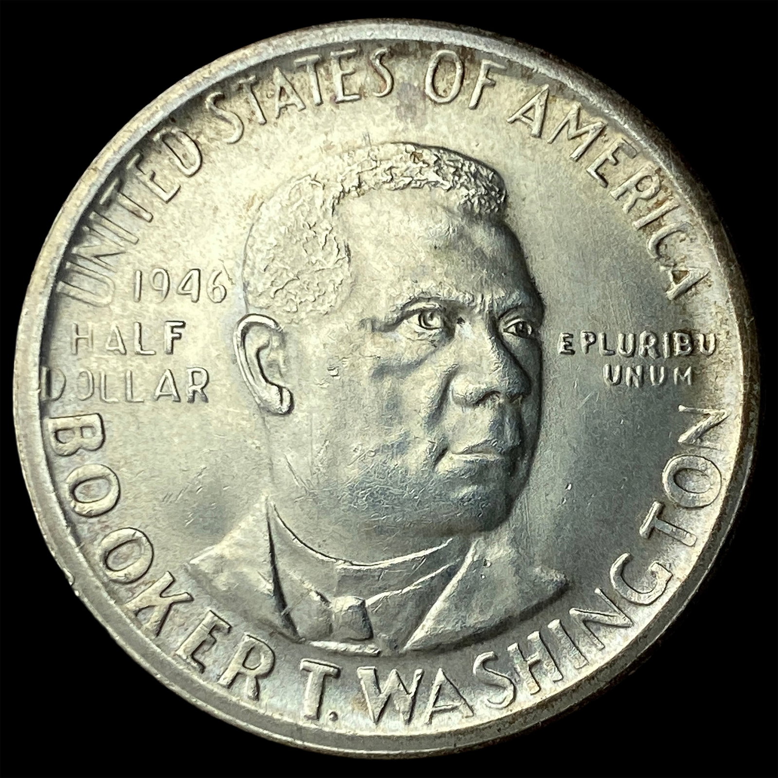 1946-S Silver Half Dollar Booker T. Washington CHOICE BU: 1946-S Silver Half Dollar Booker T. Washington CHOICE BU