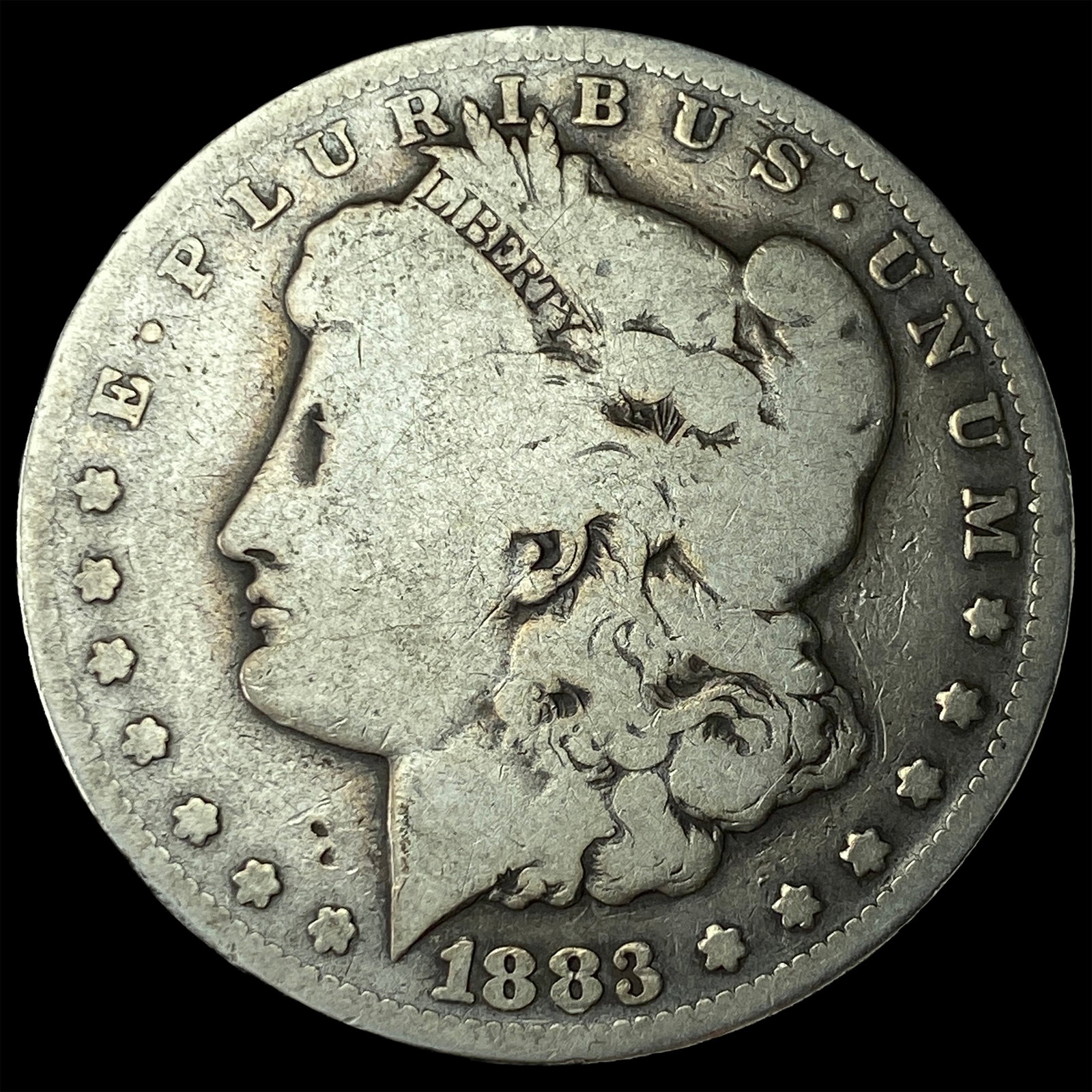 1883-CC Silver Morgan Dollar NICELY CIRCULATED: 1883-CC Silver Morgan Dollar NICELY CIRCULATED