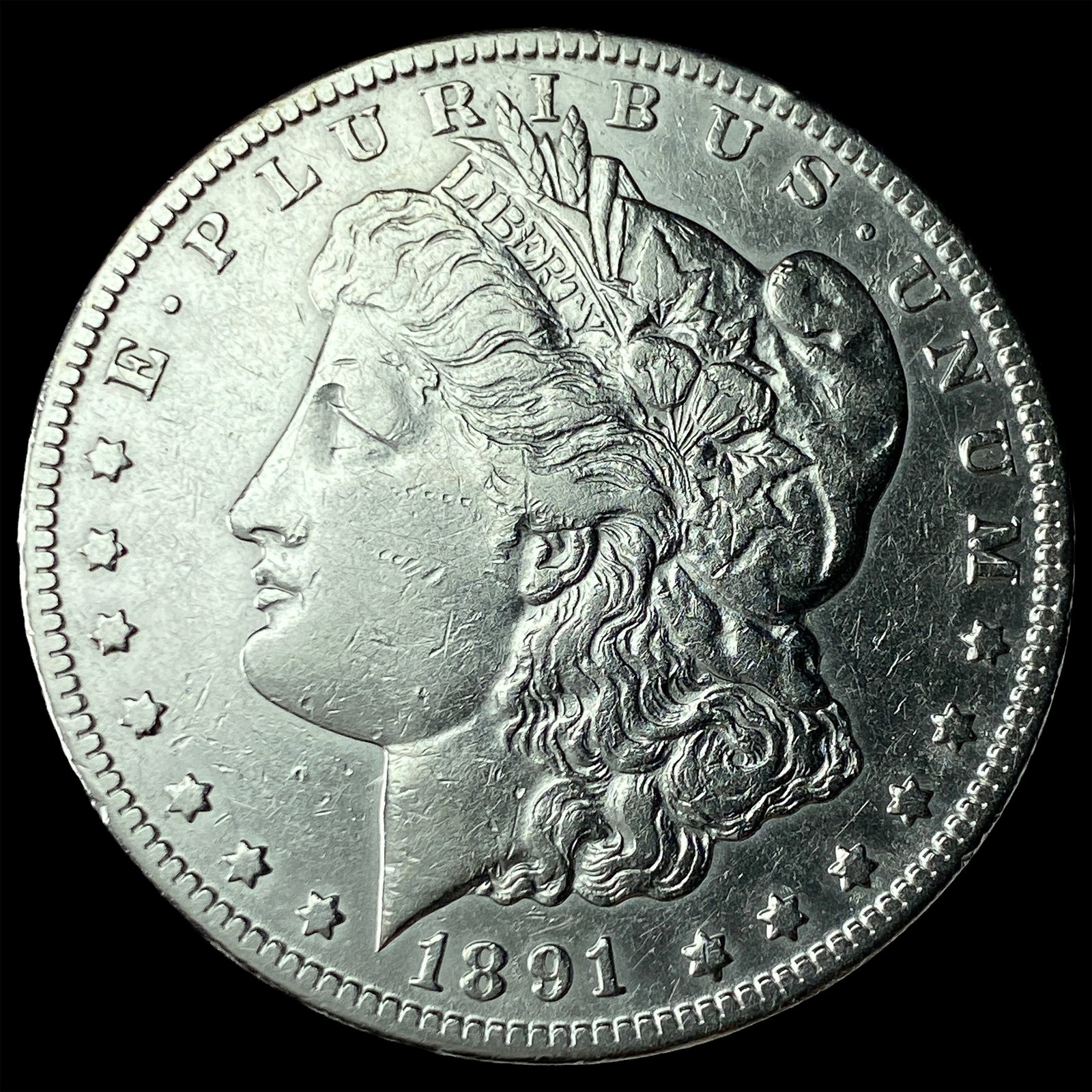 1891-CC Silver Morgan Dollar CHOICE AU: 1891-CC Silver Morgan Dollar CHOICE AU