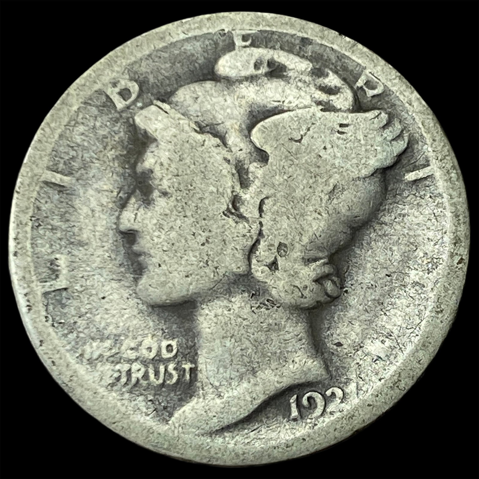 1923 Silver Mercury Dime LIGHTLY CIRCULATED: 1923 Silver Mercury Dime LIGHTLY CIRCULATED