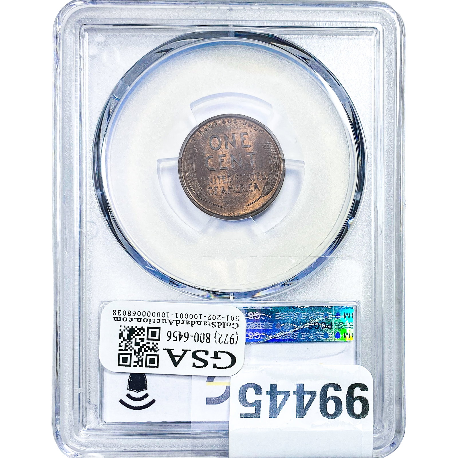 1909 VDB Wheat Cent PCGS MS65 RB - 2