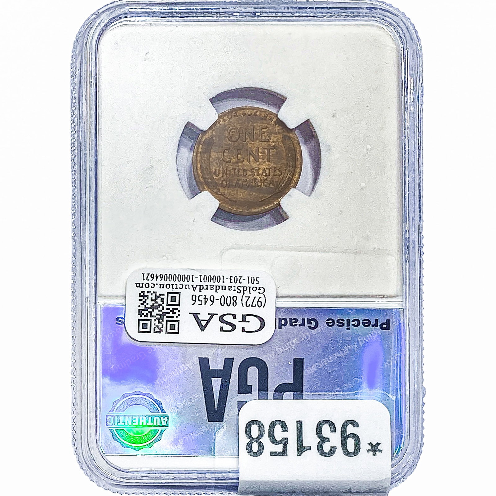 1925 Wheat Cent PGA MS65RB - 2