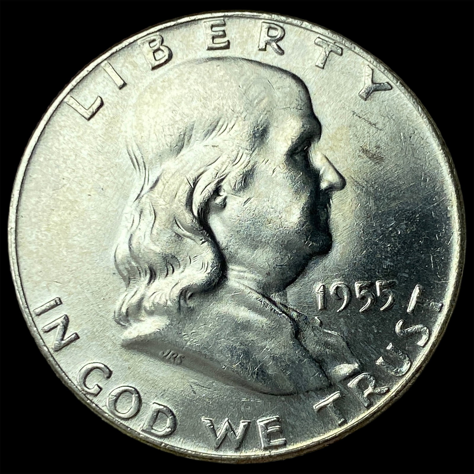 1955 Silver Half Dollar Franklin CHOICE BU: 1955 Silver Half Dollar Franklin CHOICE BU